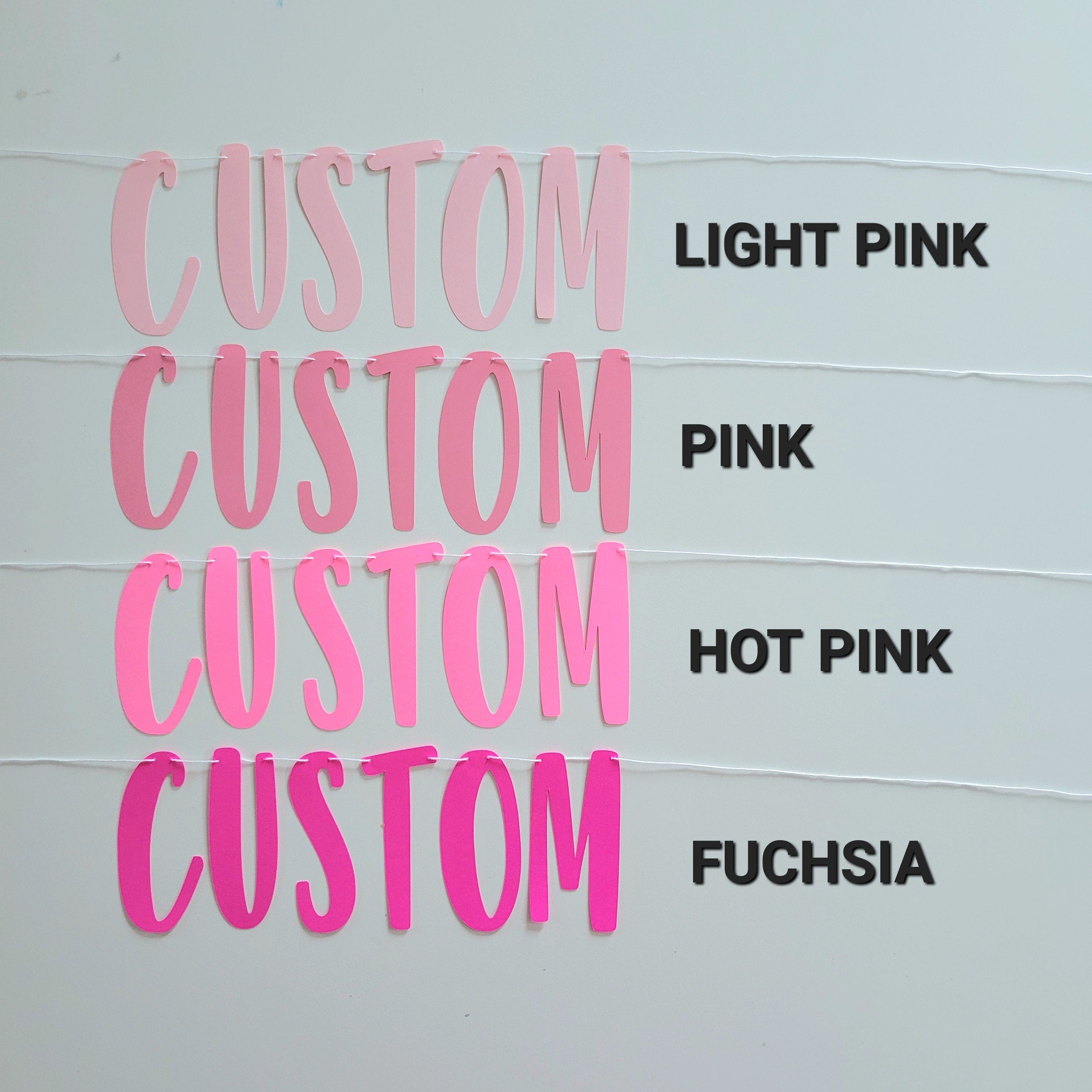 Custom Banner, Custom Red Banner, Customizable Banner, Custom Fun Font Banner, Banner with Fun Font, Custom Sign, Custom Birthday Banner