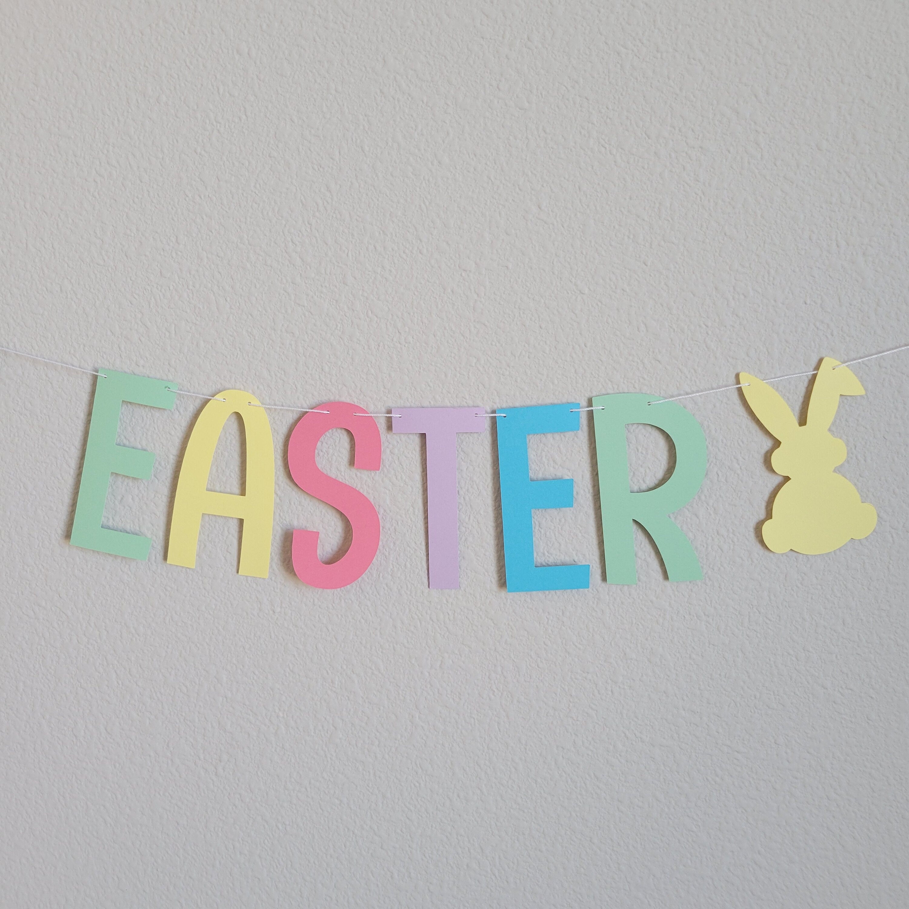 Hoppy Easter Banner, Easter Banner, Easter Decorations, Custom Easter Banner, Easter Bunny Garland, Bunny Banner