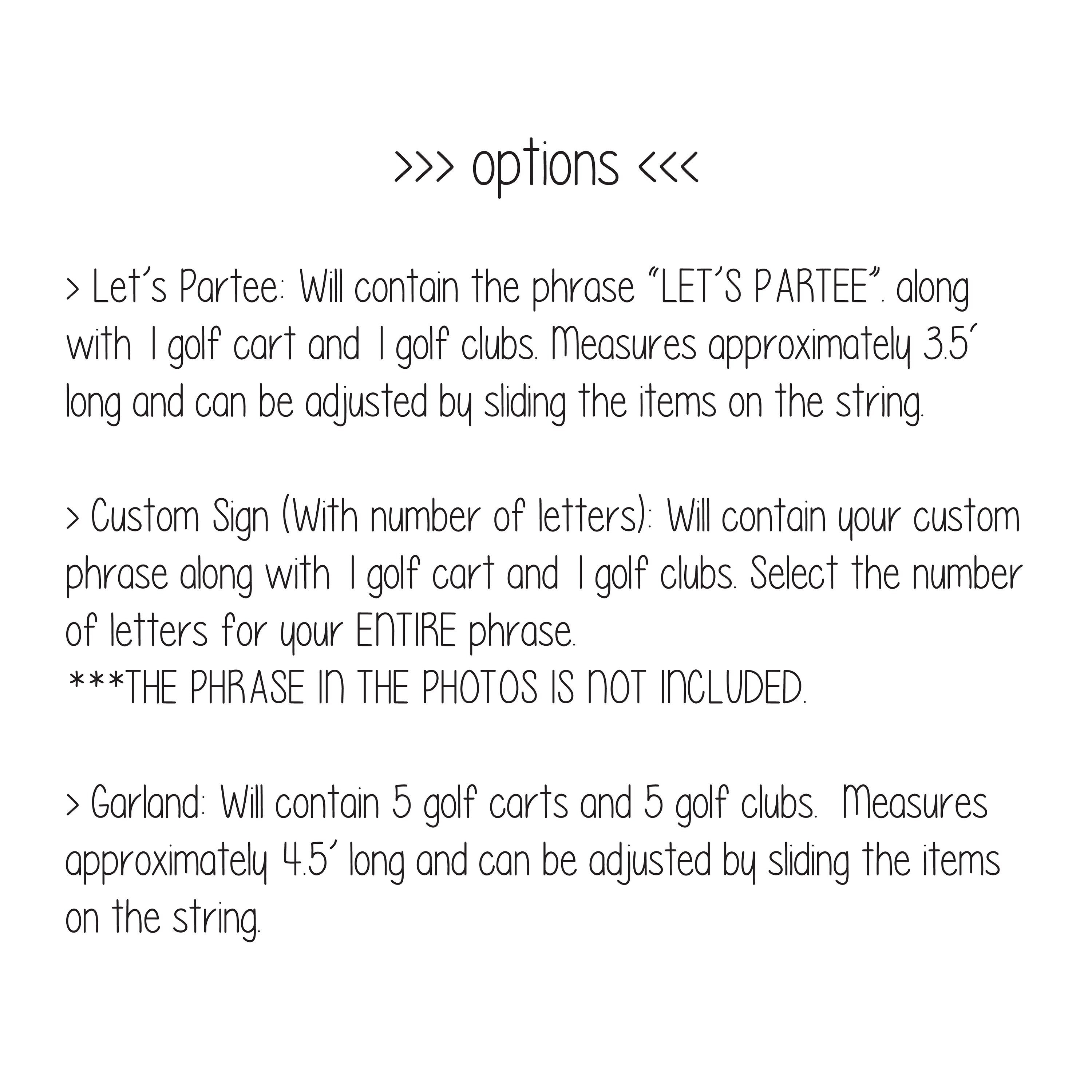 Let&#39;s ParTee, Let&#39;s Par Tee Banner, Golf Decorations, Golf Birthday Decorations, Golf Party, Golf Birthday Party