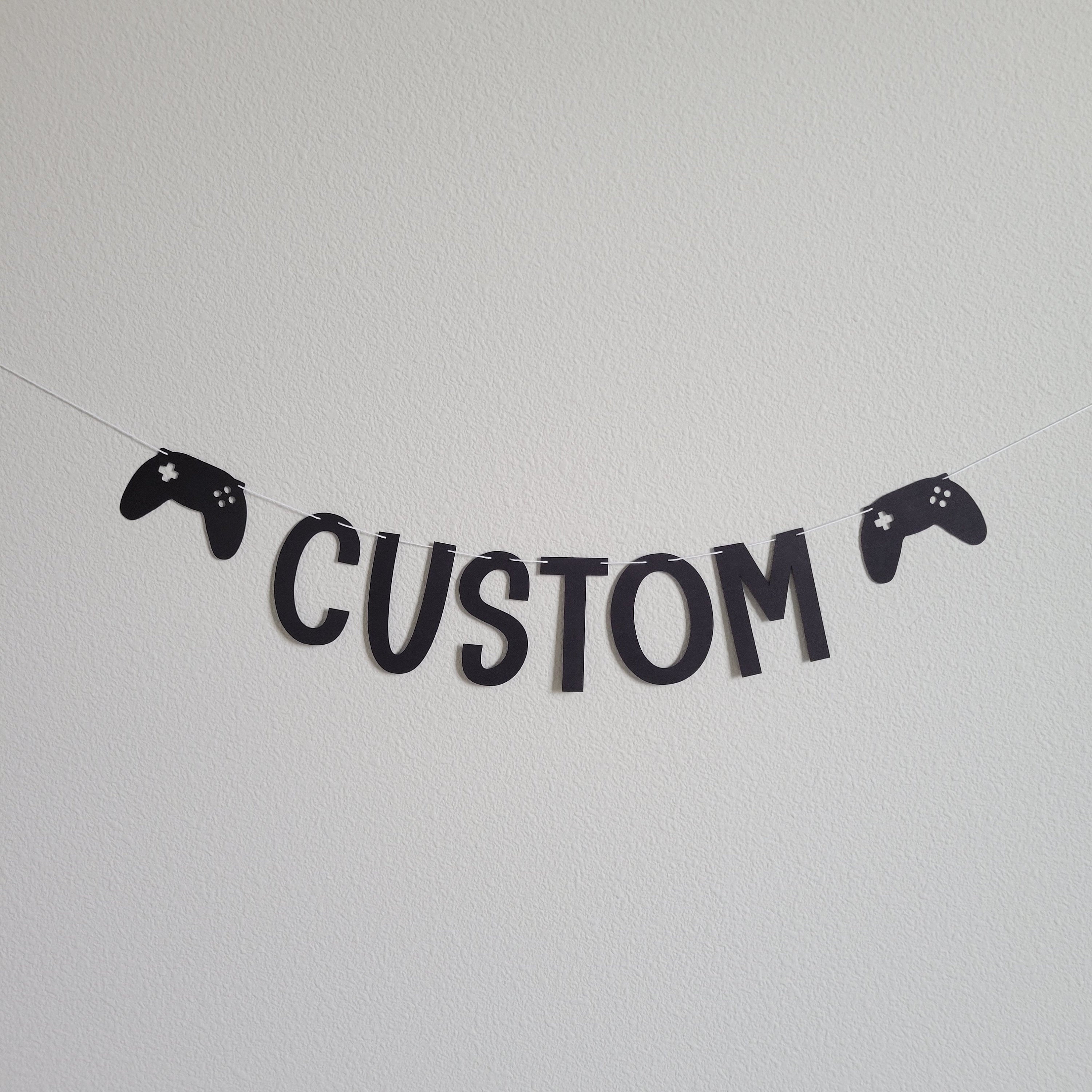 Level 6 Unlocked, Gamer Birthday, Gaming Birthday Banner, 6th Birthday, Video Game Party, Custom Gamer Banner, Six