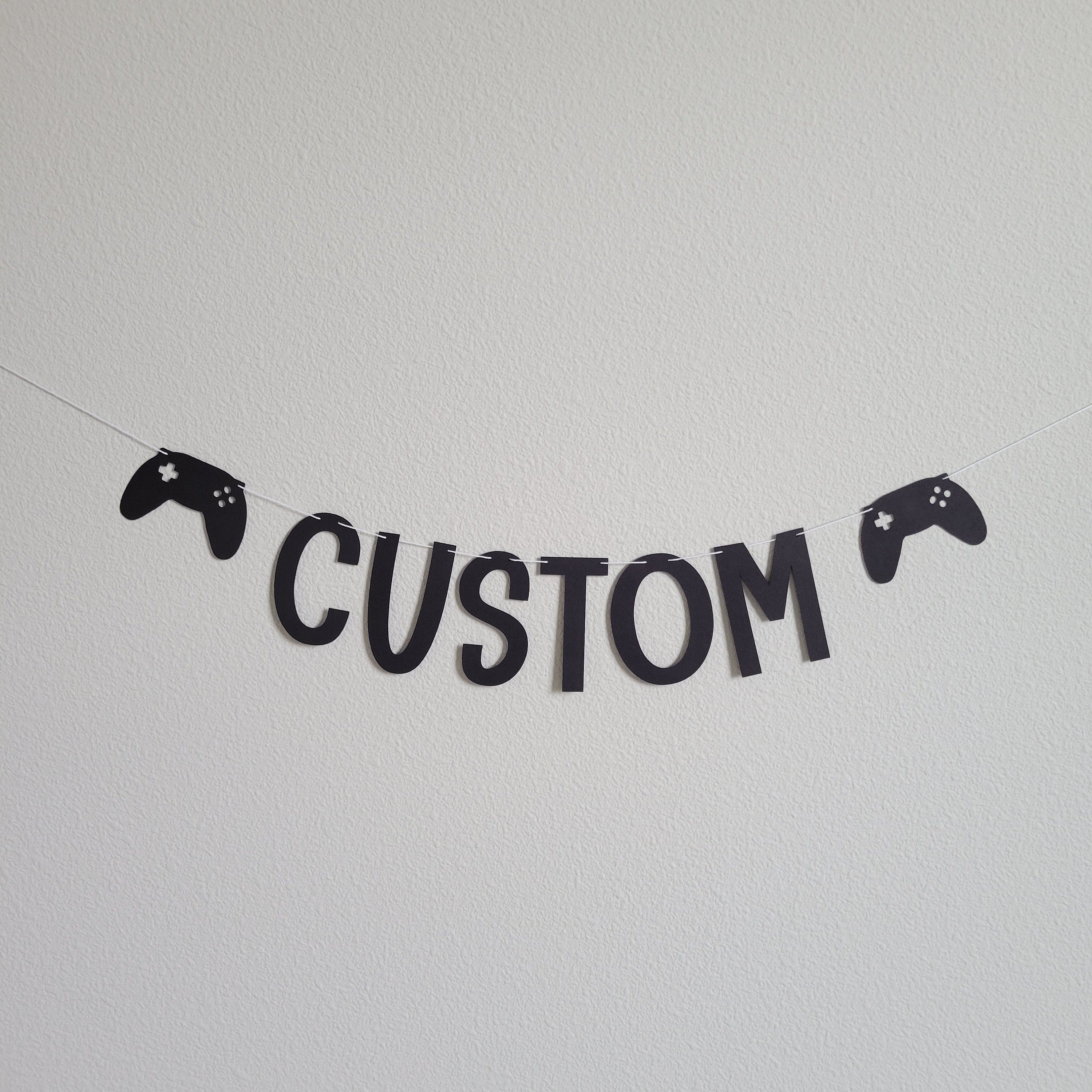 Level 6 Unlocked, Gamer Birthday, Gaming Birthday Banner, 6th Birthday, Video Game Party, Custom Gamer Banner, Six