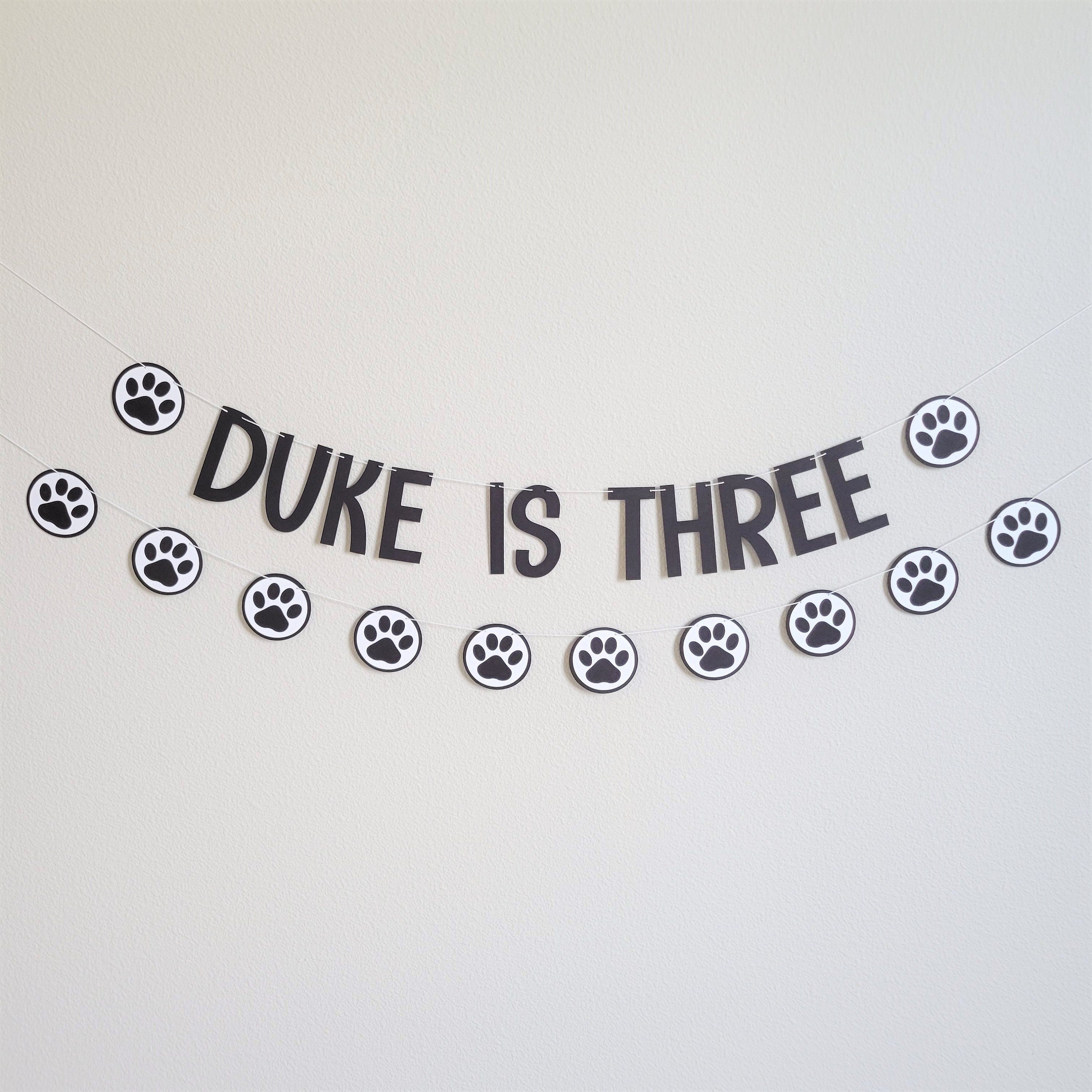 Paw Print Banner, Paw Print Garland, Dog Birthday Party, Cat Birthday Party, Custom Paw Print Banner, Paw Decorations