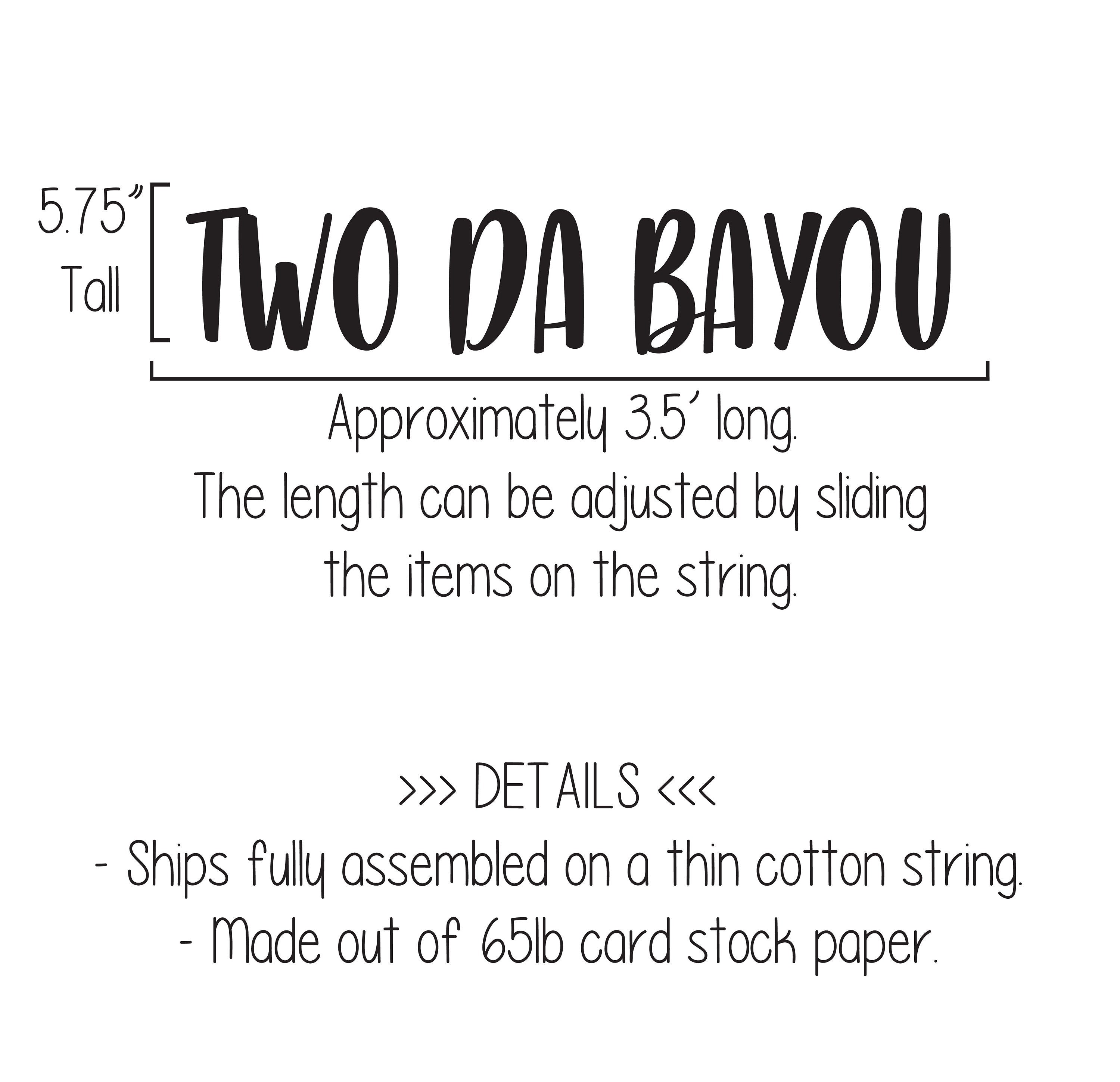 Two Da Bayou, Second Birthday Banner, Two Da Bayou Banner, Two Da Bayou Decorations, Bayou Decor, Bayou Decorations, Bayou Banner