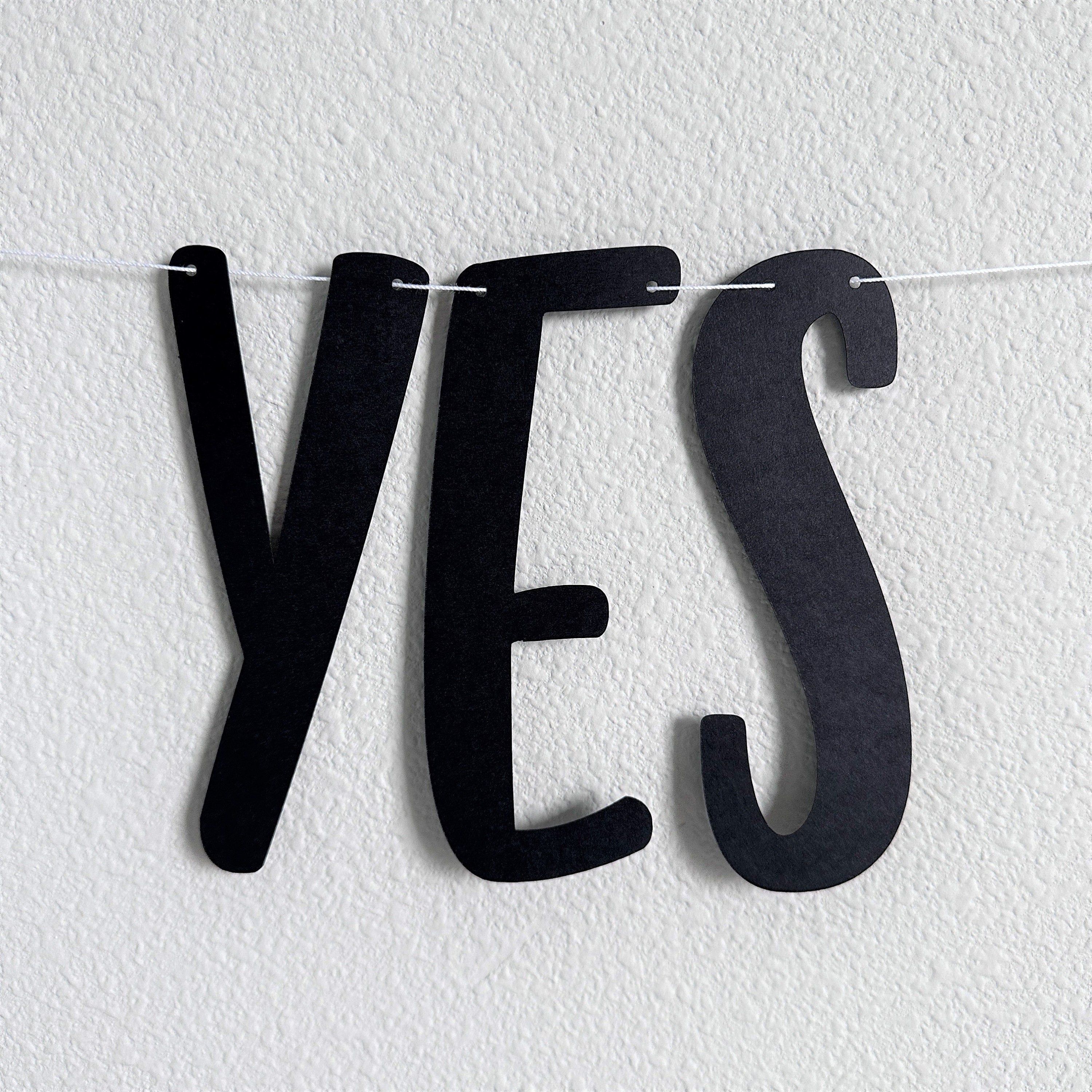 Birthday Yes Happy No, Birthday Yes Happy No Banner, Customizable Birthday Banner, Black Birthday Banner