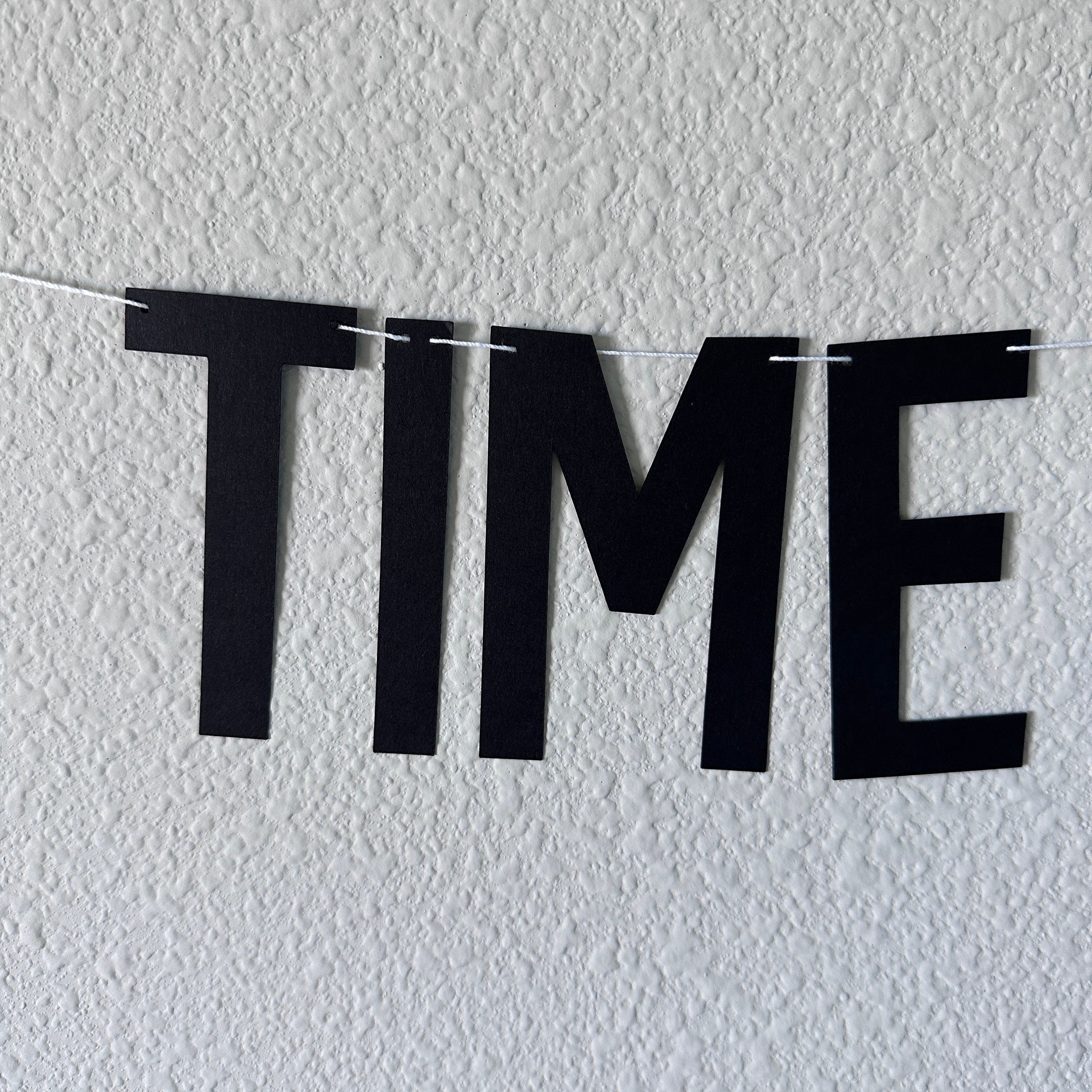 Time To Party, Time To Party Banner, Birthday Banner, Celebration Banner, Graduation Banner, Reusable Banner