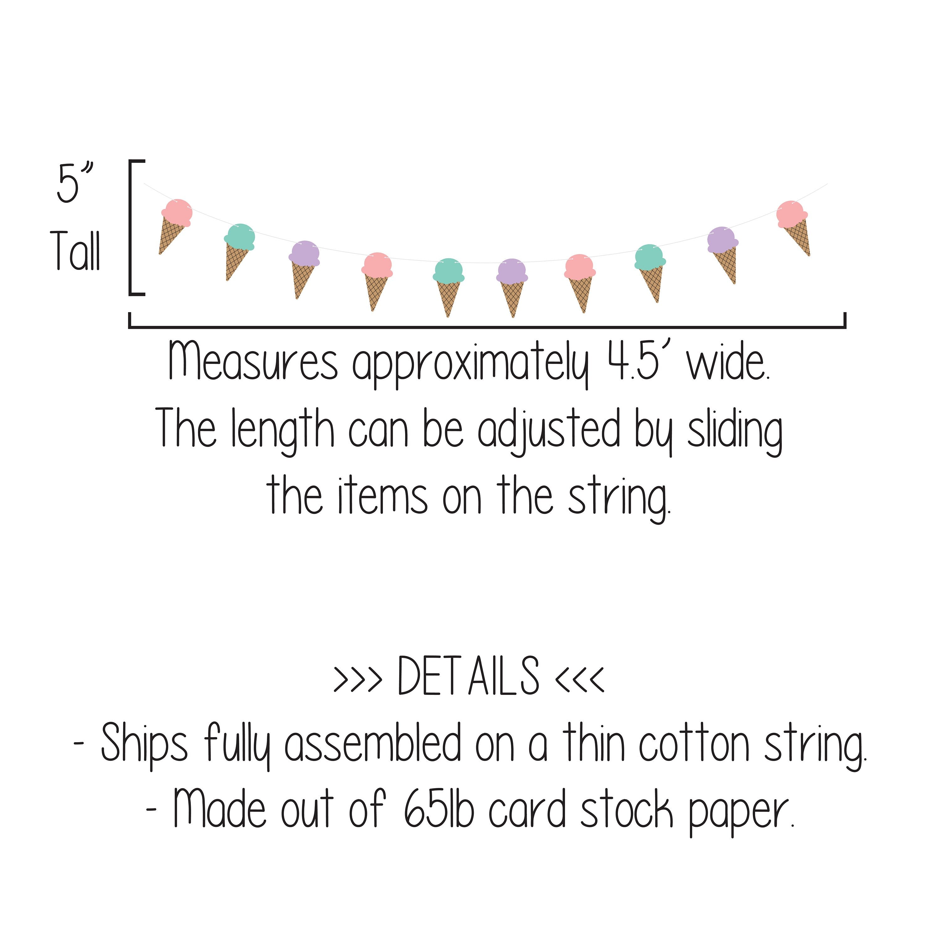 Ice Cream Birthday Party Decorations, Ice Cream Cone Birthday Banner, Ice Cream Party Ideas, Birthday Party Decorations, Summer Birthday