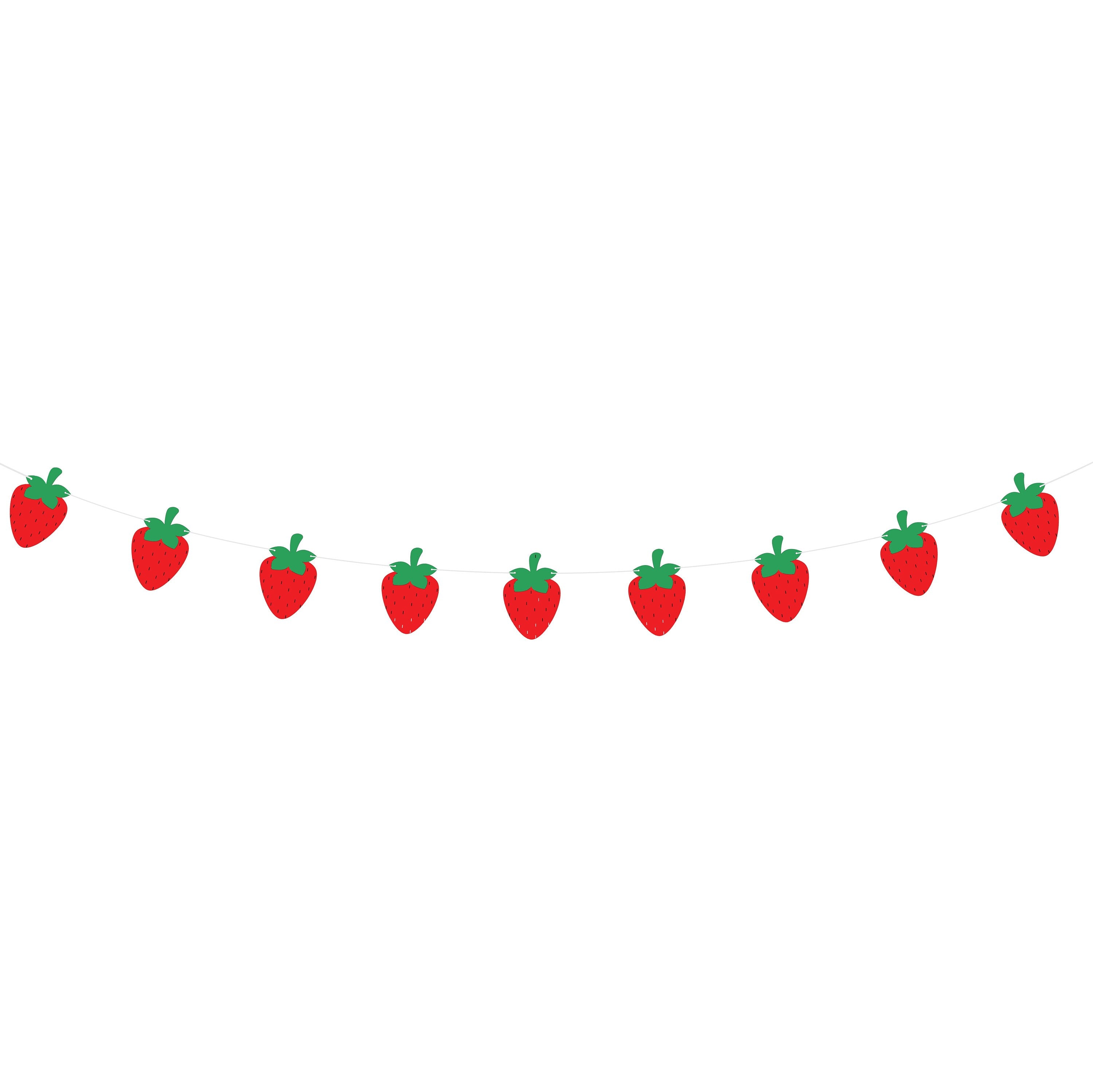 Strawberry Garland, Strawberry Banner, Strawberry Birthday Banner, Custom Strawberry Banner, Strawberry Decorations, Strawberry Party