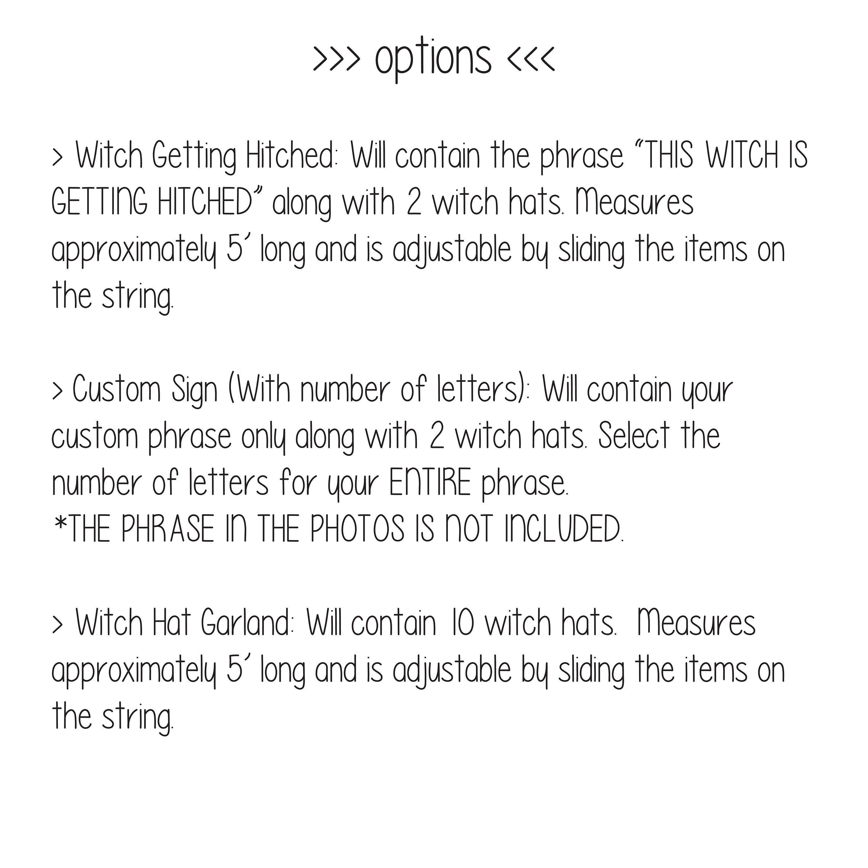 This Witch Is Getting Hitched, Witch Bachelorette Party, Witch Themed Engagement Party, Witch Themed Wedding, Custom Witch Banner