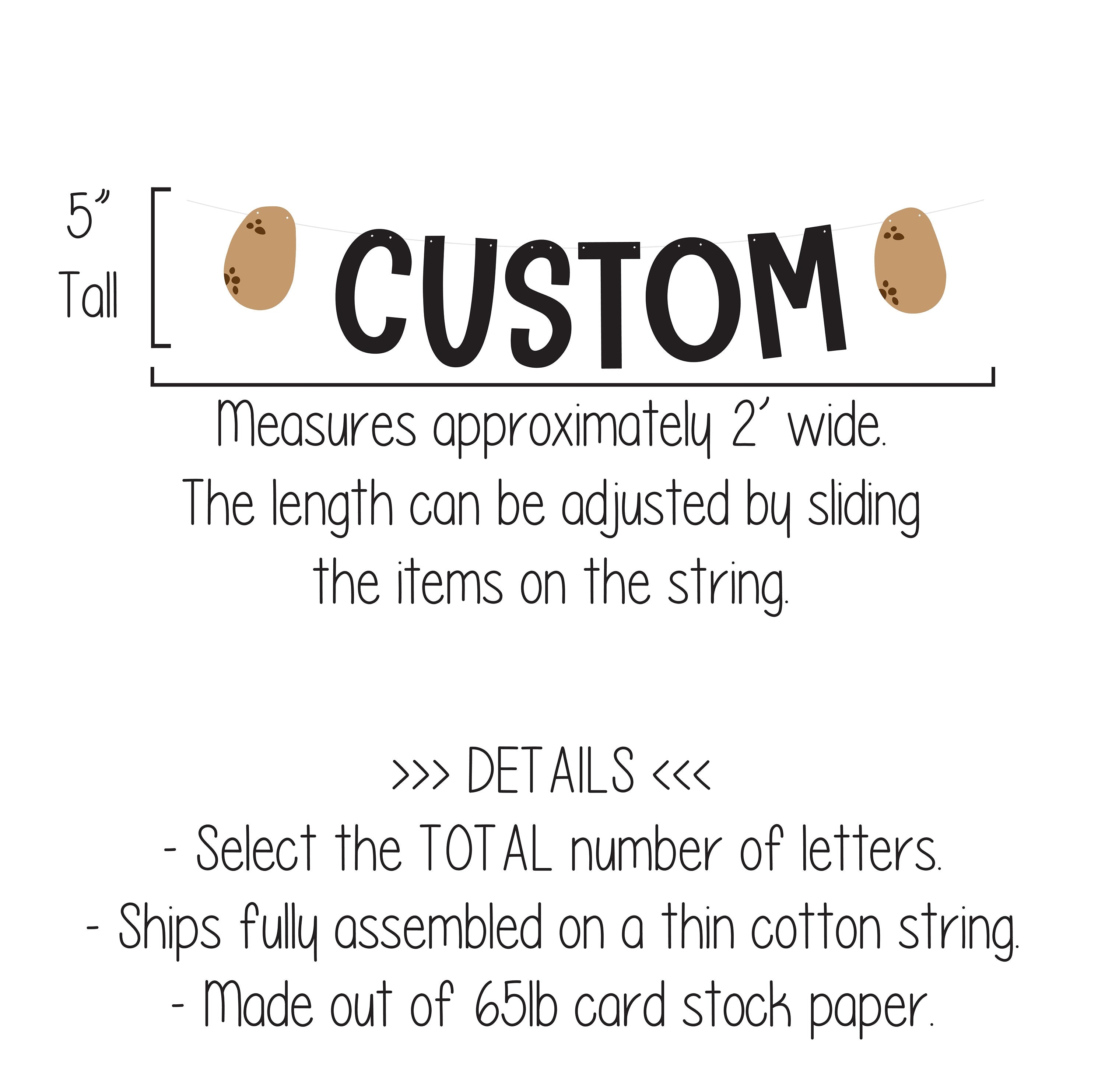 Custom Potato Banner, Potato Bar, Potato Bar Banner, Potato Bar Decorations, Mashed Potato Bar, Potato Decorations, Potato Theme