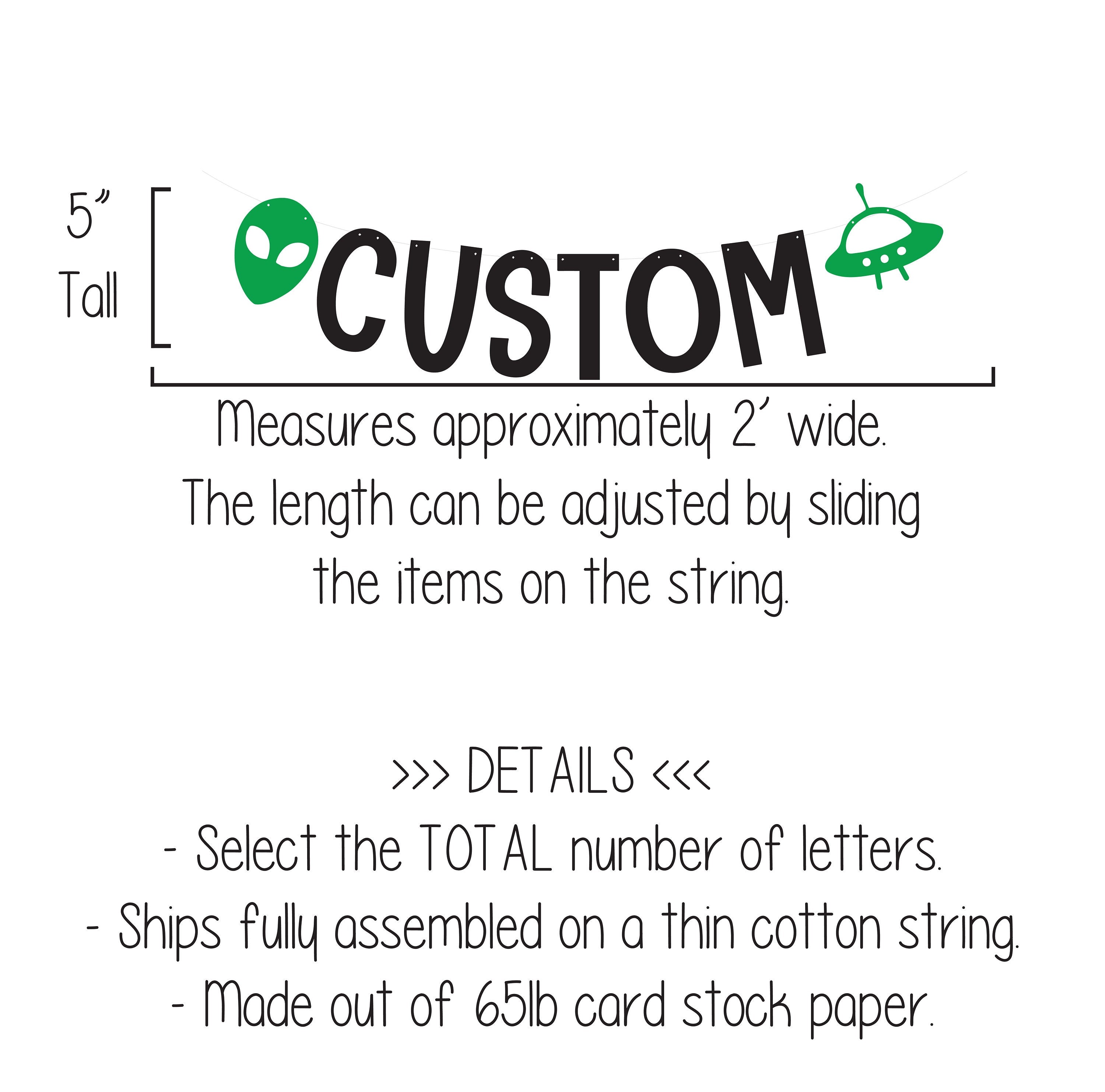 Alien Banner, Area 51 Banner, Area 51, Alien Decorations, Alien Birthday Party, Alien Party Decorations, Custom Alien Banner