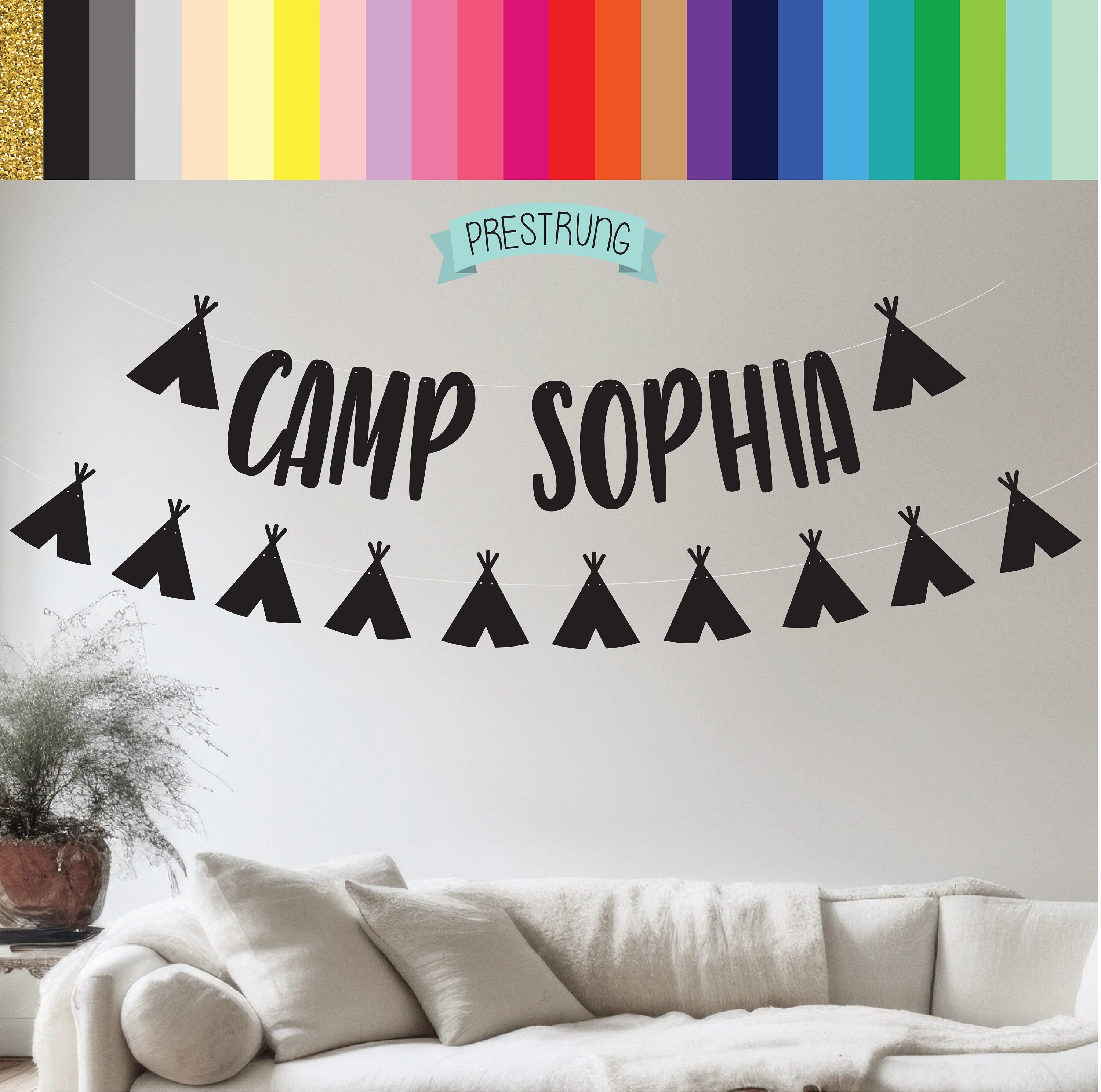Custom Camp Name Banner, Camp Banner, Custom Camp Banner, Camp Party, Camp Decorations, Camp Banner, Custom Banner