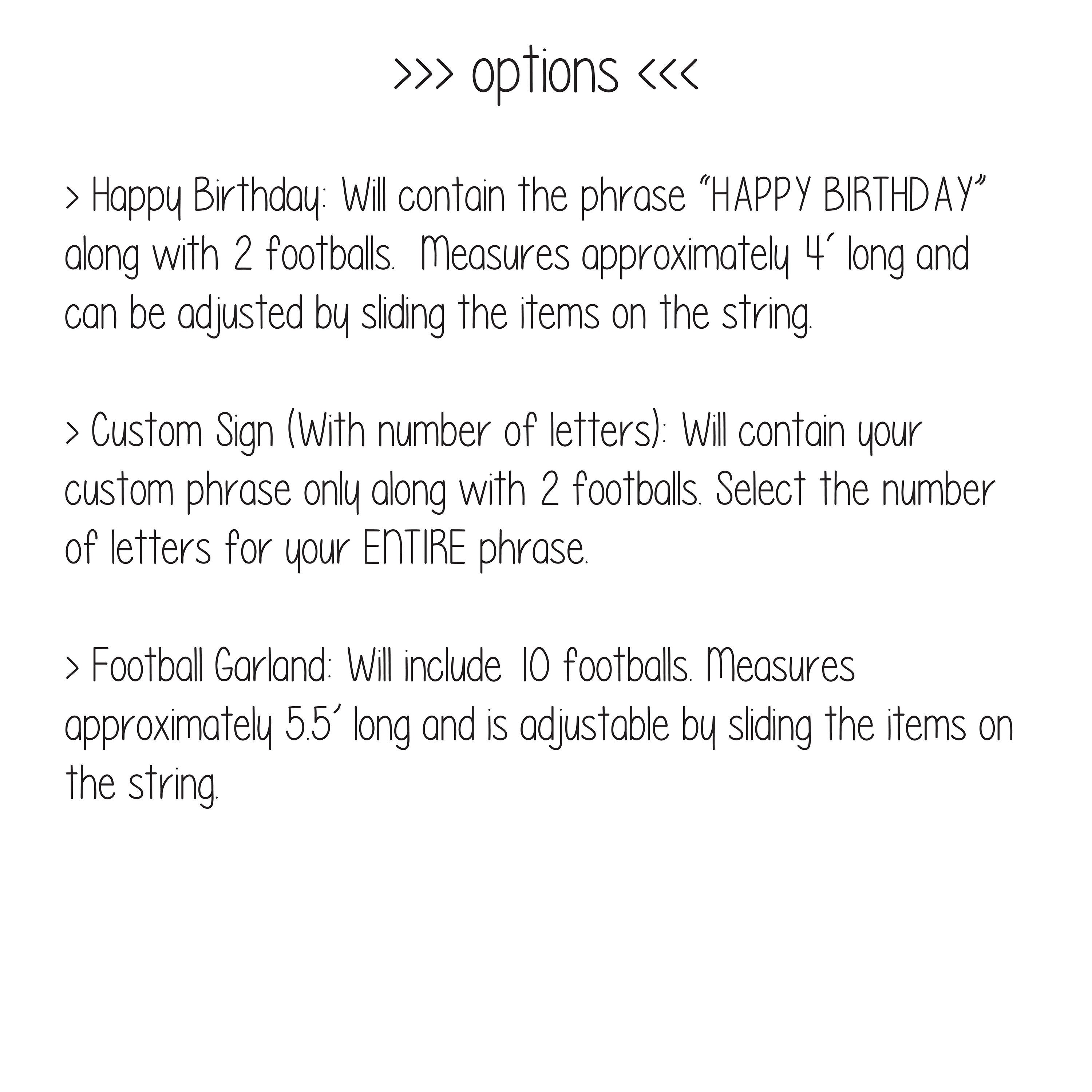 Football Happy Birthday Banner, Football Birthday, Custom Football Banner, Superbowl Party Decor, Football Party Decorations