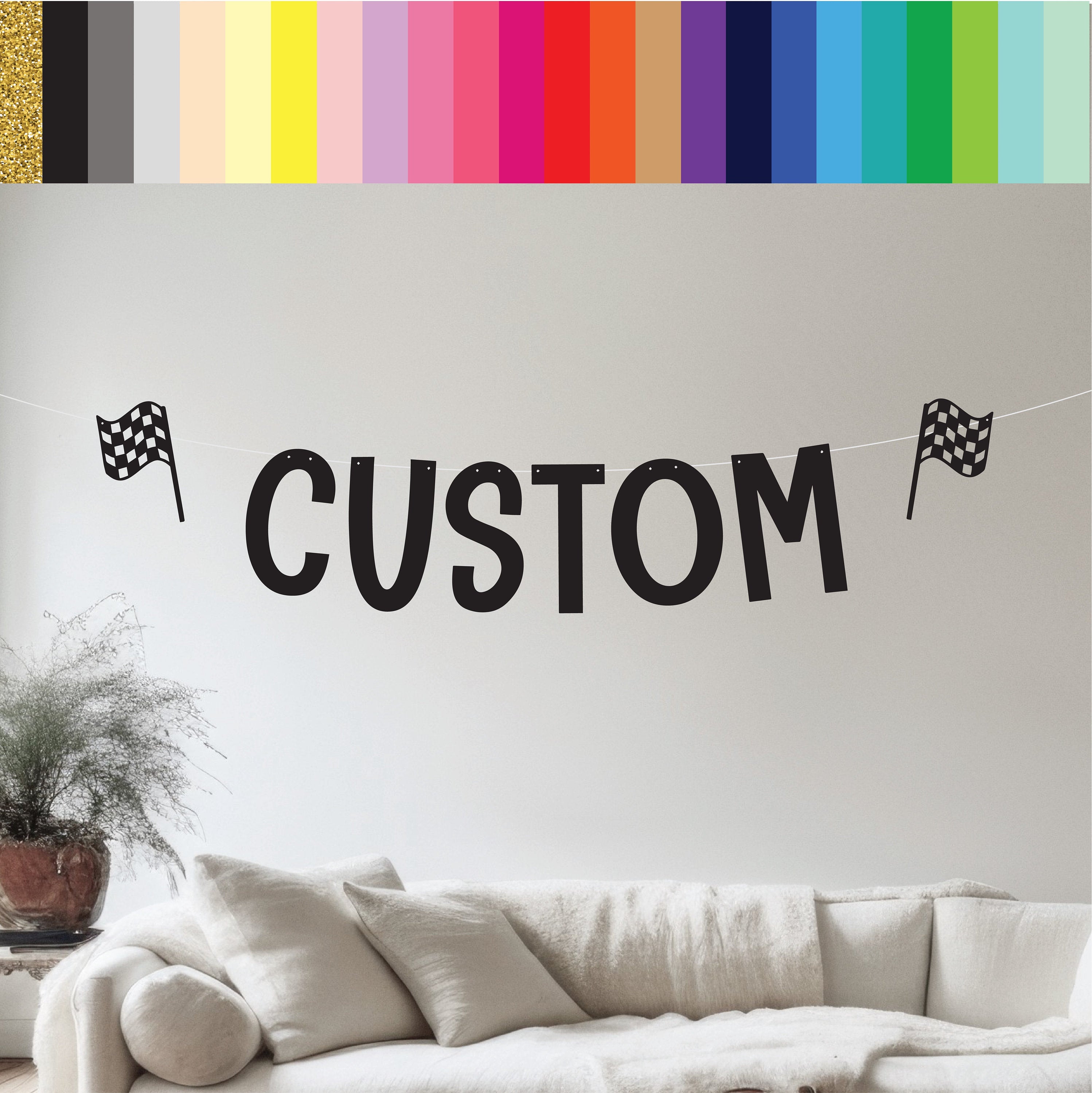 Custom Racing Banner, Racing Theme, Racing Birthday, Racing Party, Racing Decorations, Racing Birthday Party, Custom Racing Banner