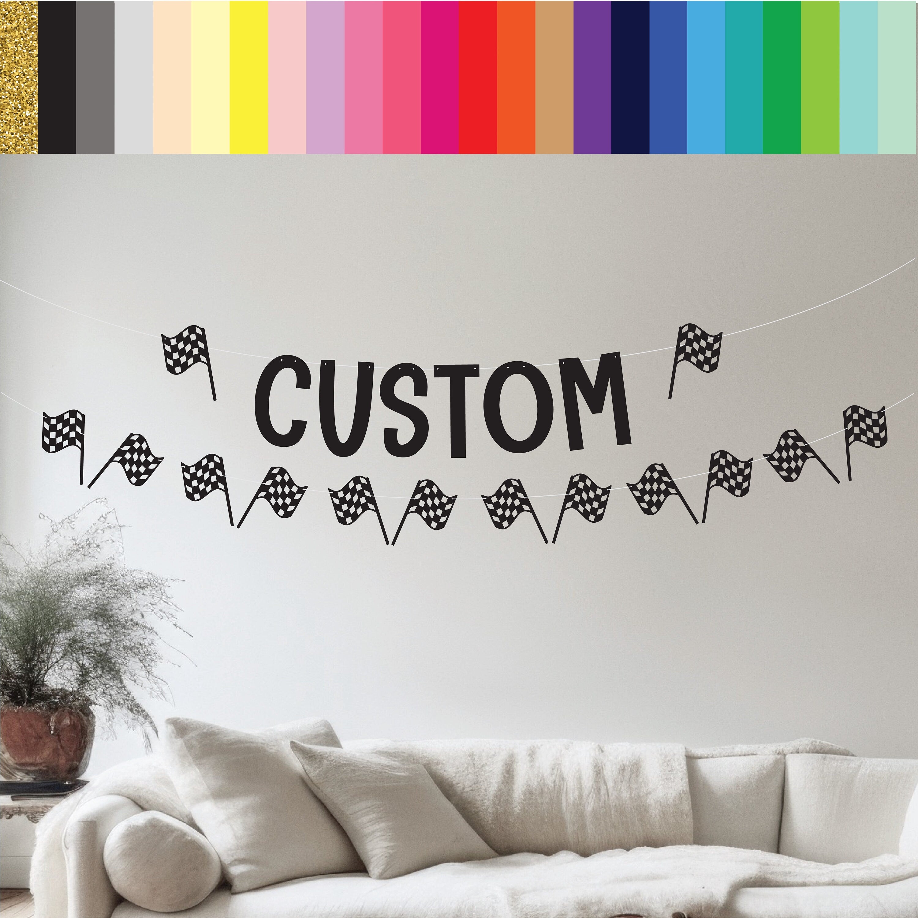 Custom Racing Banner, Racing Theme, Racing Birthday, Racing Party, Racing Decorations, Racing Birthday Party, Custom Racing Banner