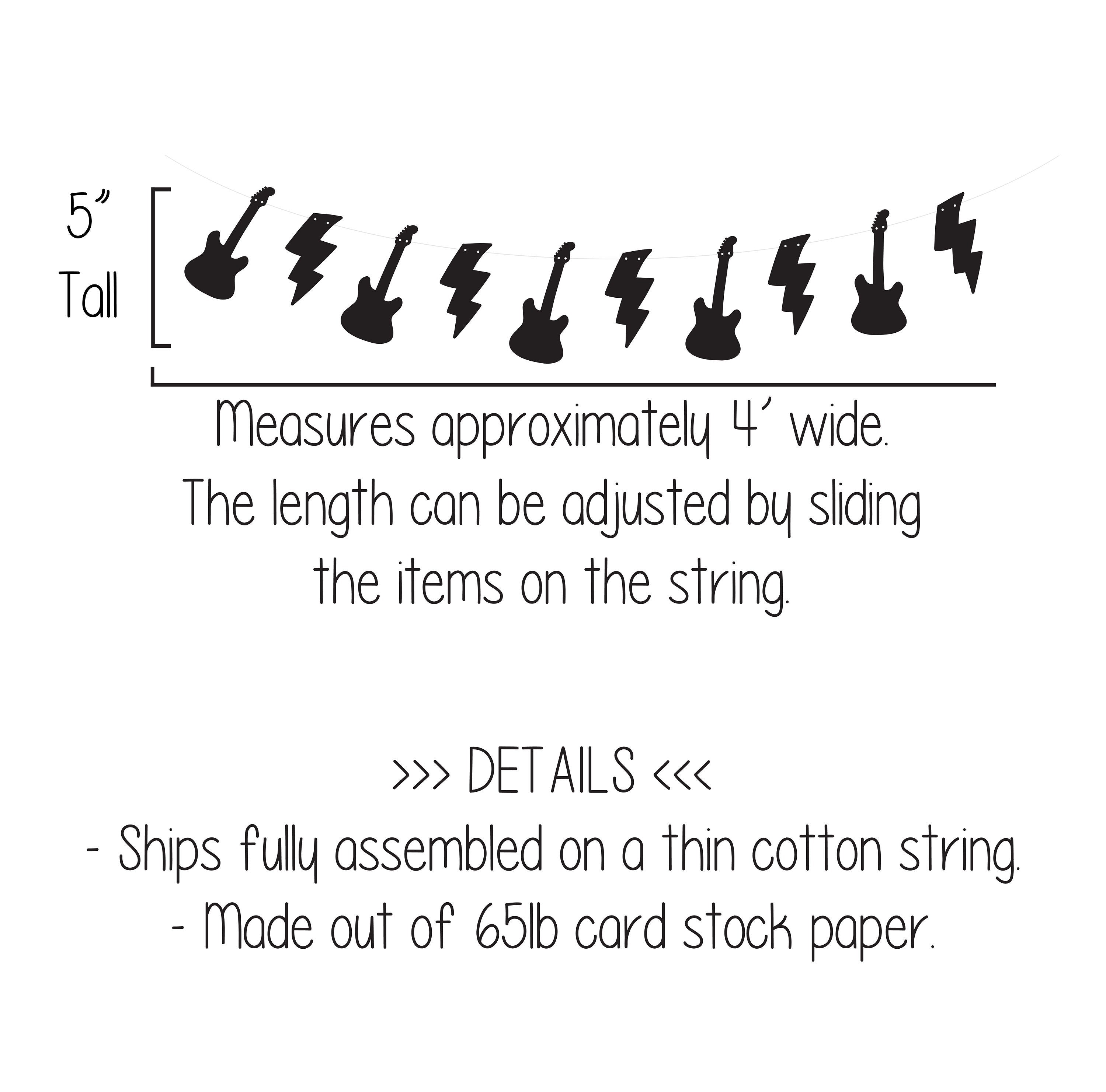 Welcome To The Jungle, Rock Themed Banner, Rock Birthday Party, Rock N Roll Decorations