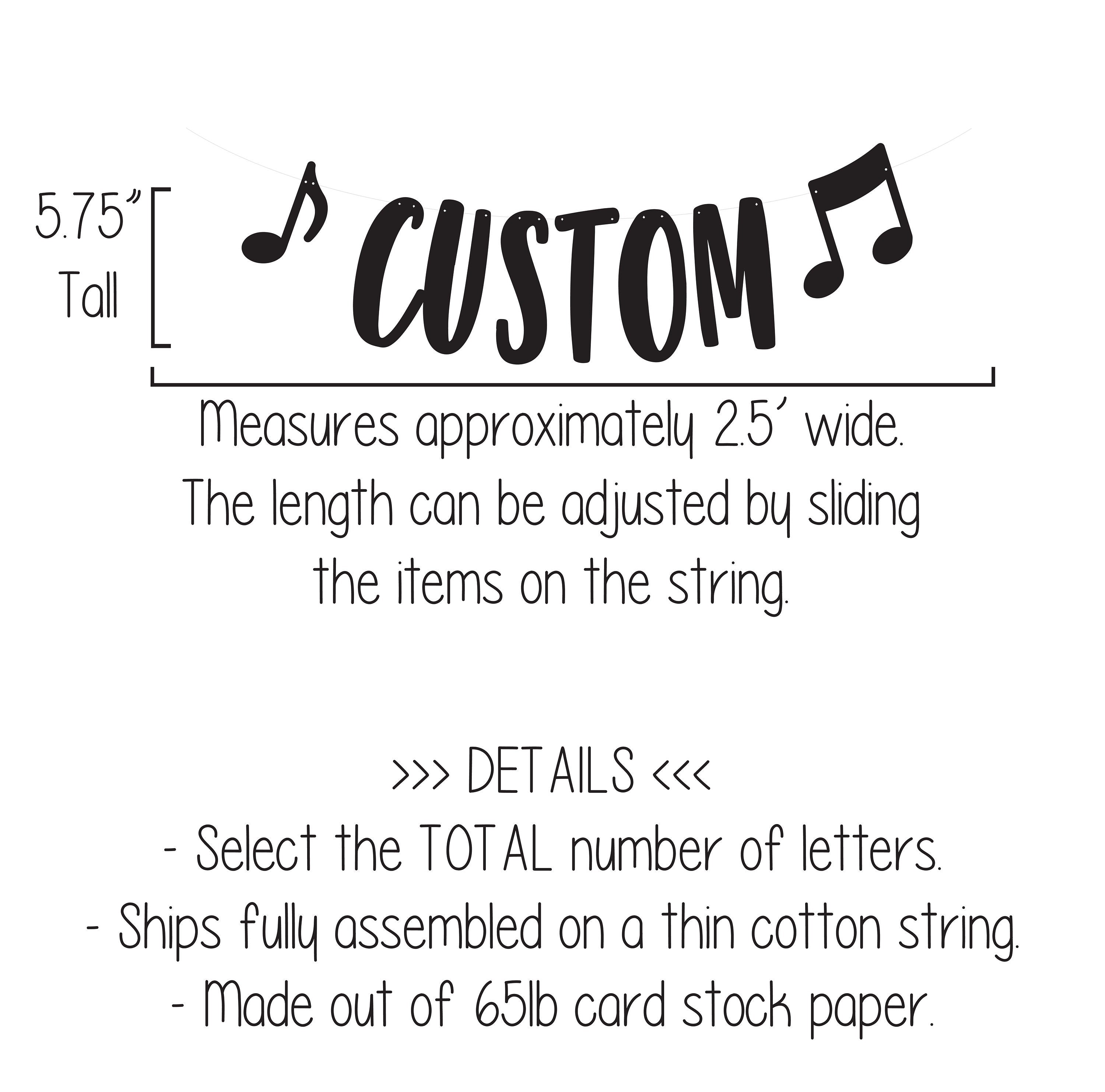 One Music Banner, Music Highchair Banner Music Birthday Banner, Custom Music Banner, Music Theme, Music Decorations, 1st Birthday