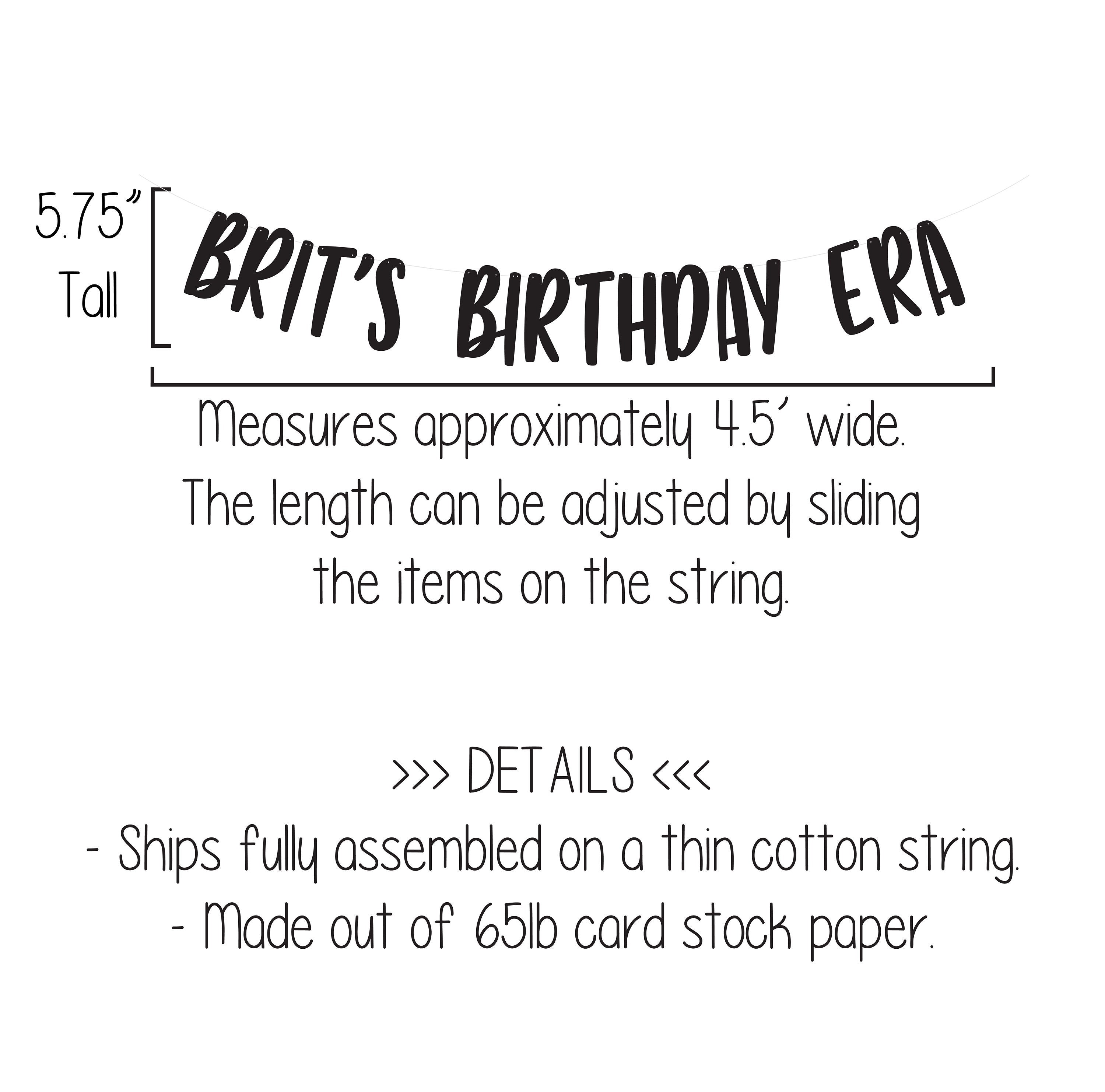 Custom Birthday Era Banner, In My Era, Era Birthday Banner, Names Birthday Era, In My Birthday Era, This Is My Era