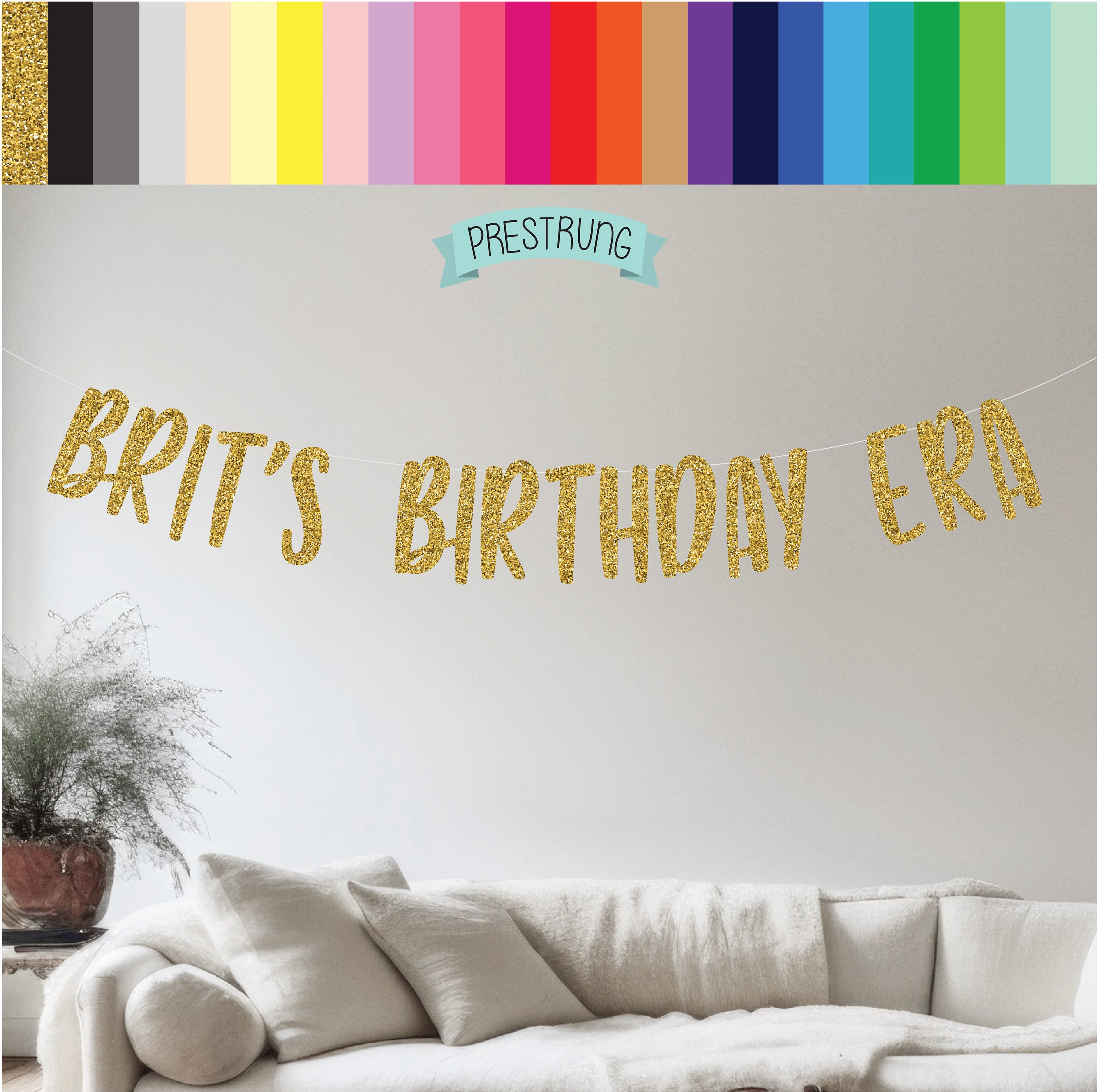 Custom Birthday Era Banner, In My Era, Era Birthday Banner, Names Birthday Era, In My Birthday Era, This Is My Era, Gold Banner