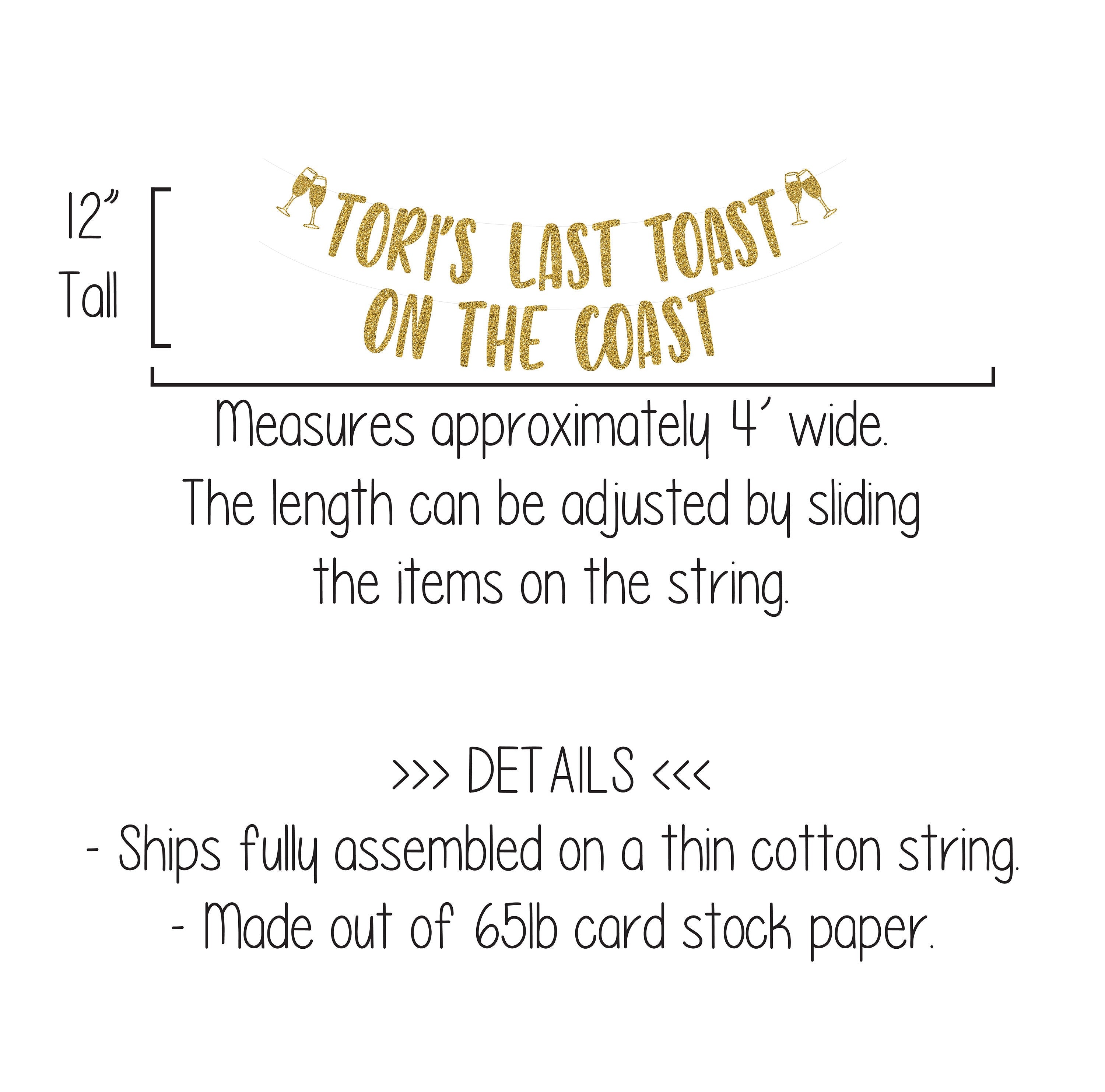 Last Toast On The Coast, Coastal Bachelorette, Beach Bachelorette, Bachelorette Decorations, California Bachelorette, Best Bachelorette