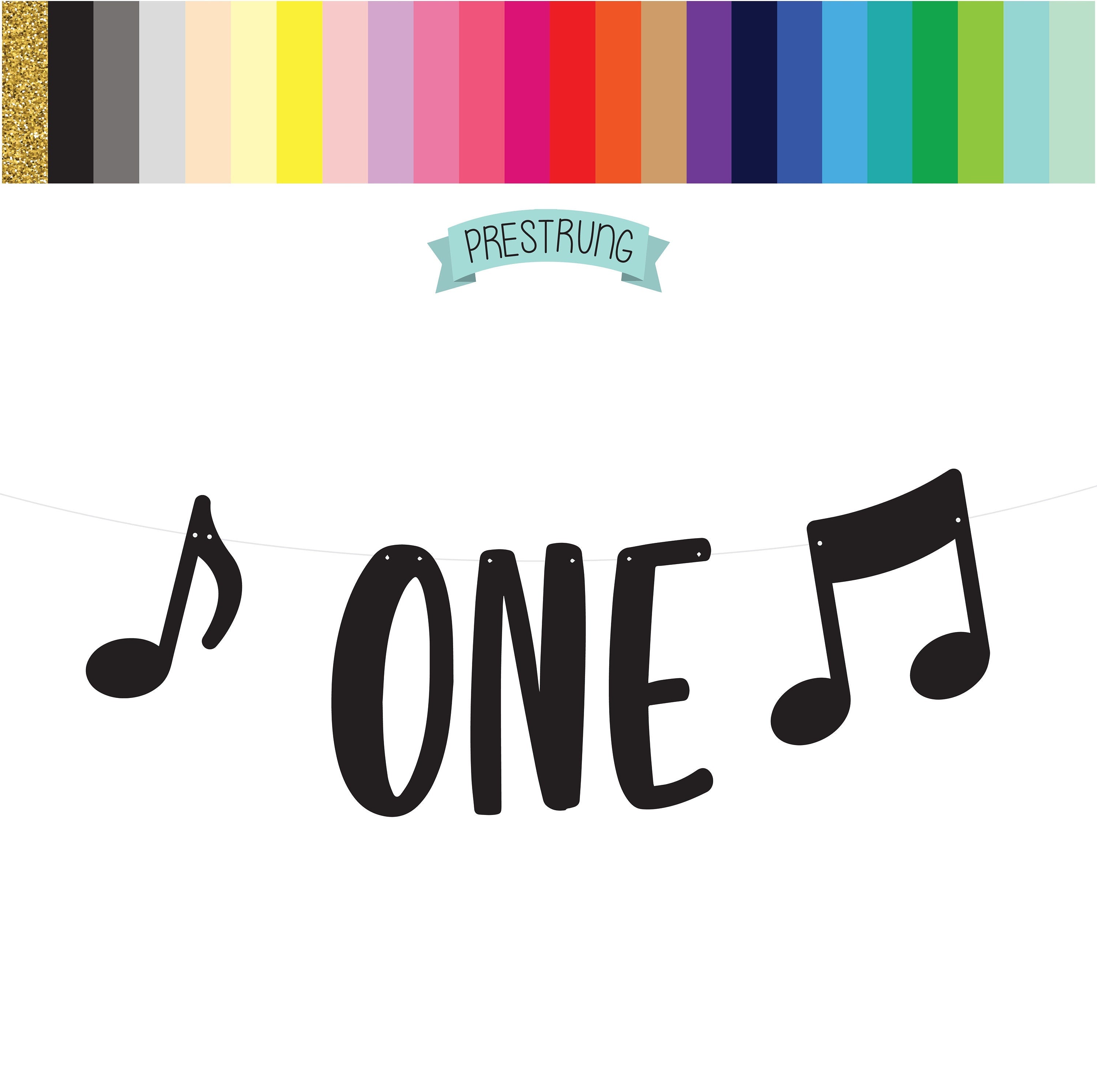 One Music Banner, Music Highchair Banner Music Birthday Banner, Custom Music Banner, Music Theme, Music Decorations, 1st Birthday