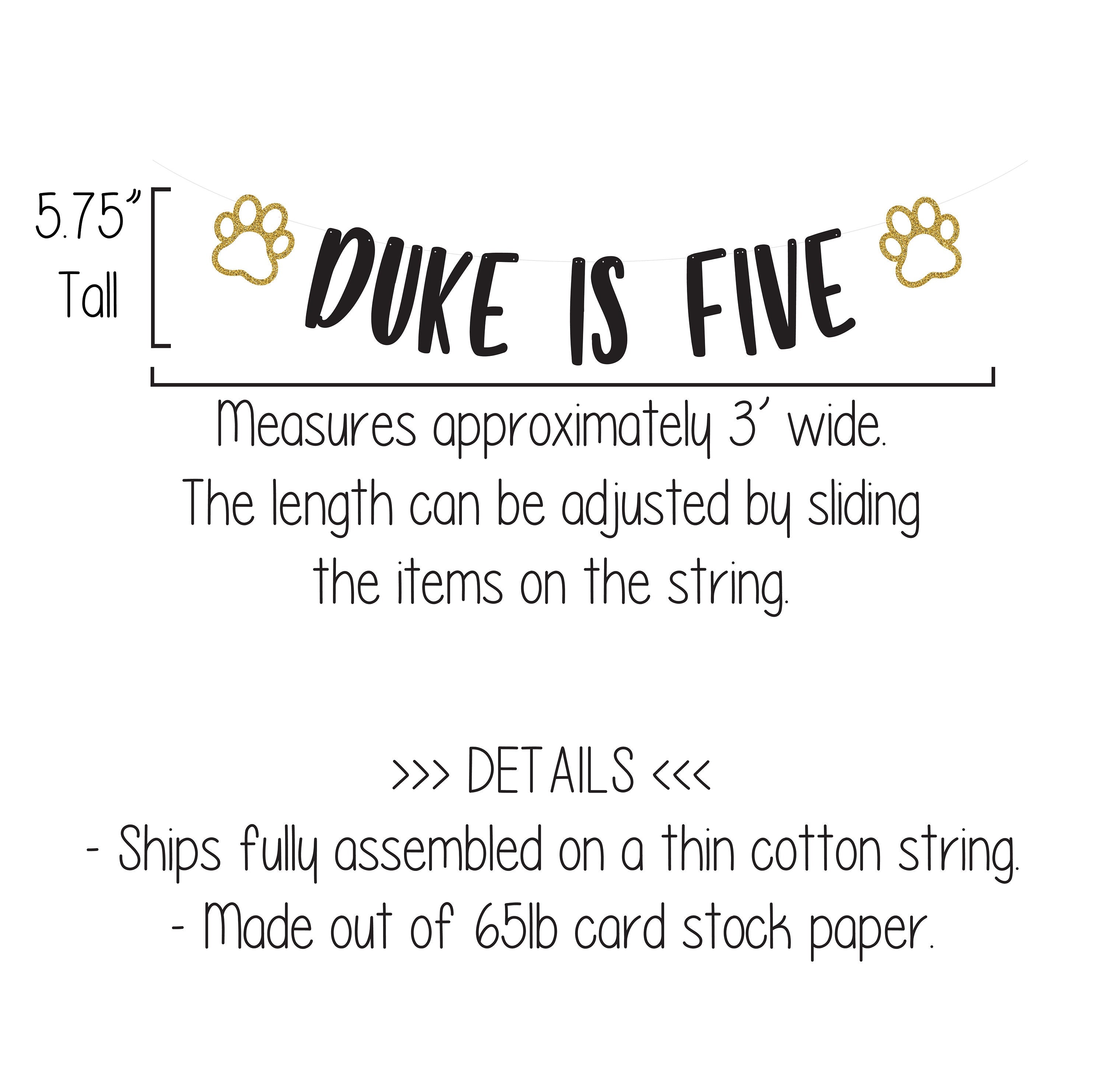 Pet Birthday Banner, Dog Birthday Banner, Paw Print Garland, Animal Themed Decorations, Puppy Party, Pawty Decorations, Pawty Theme