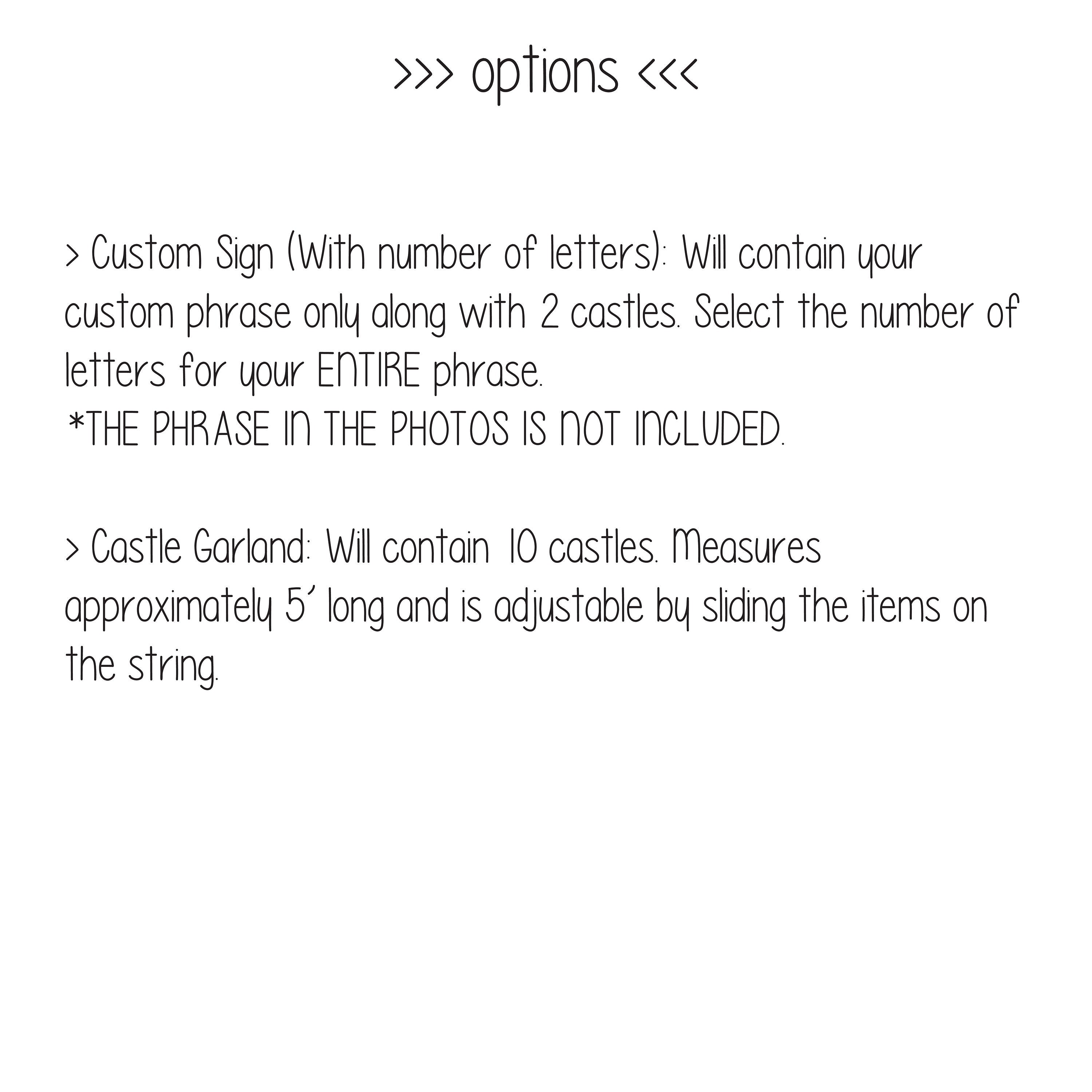 Castle Garland, Castle Banner, Castle Decorations, Custom Princess Banner, Castle Birthday Decorations, Custom Banner, Princess Party