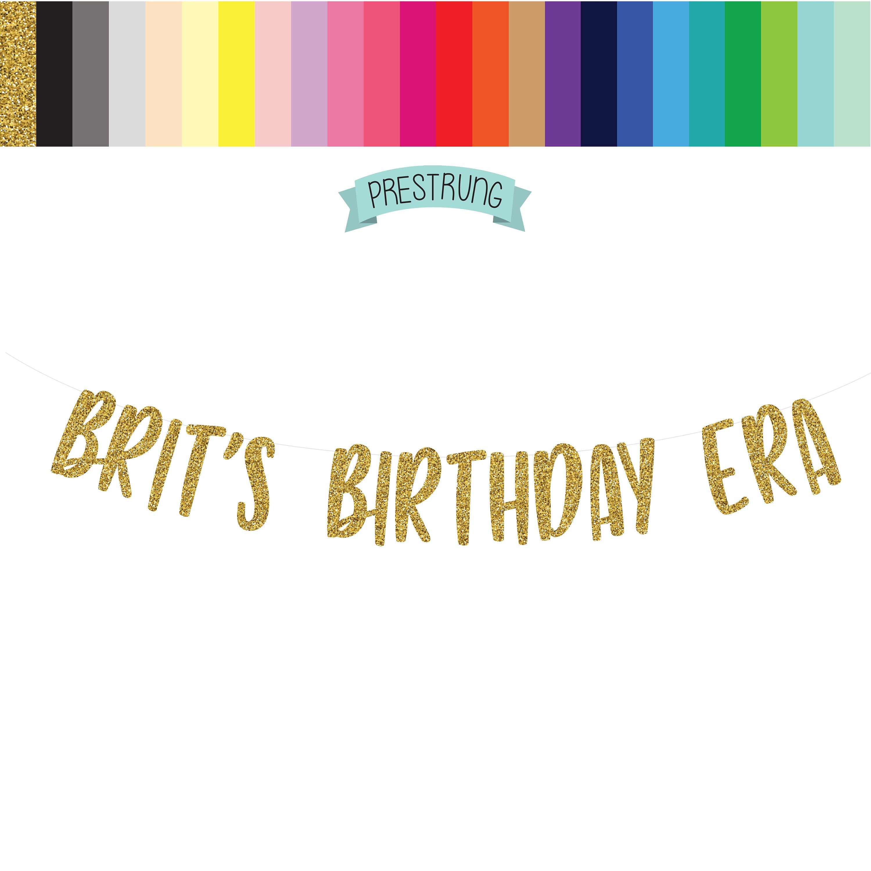 Custom Birthday Era Banner, In My Era, Era Birthday Banner, Names Birthday Era, In My Birthday Era, This Is My Era, Gold Banner