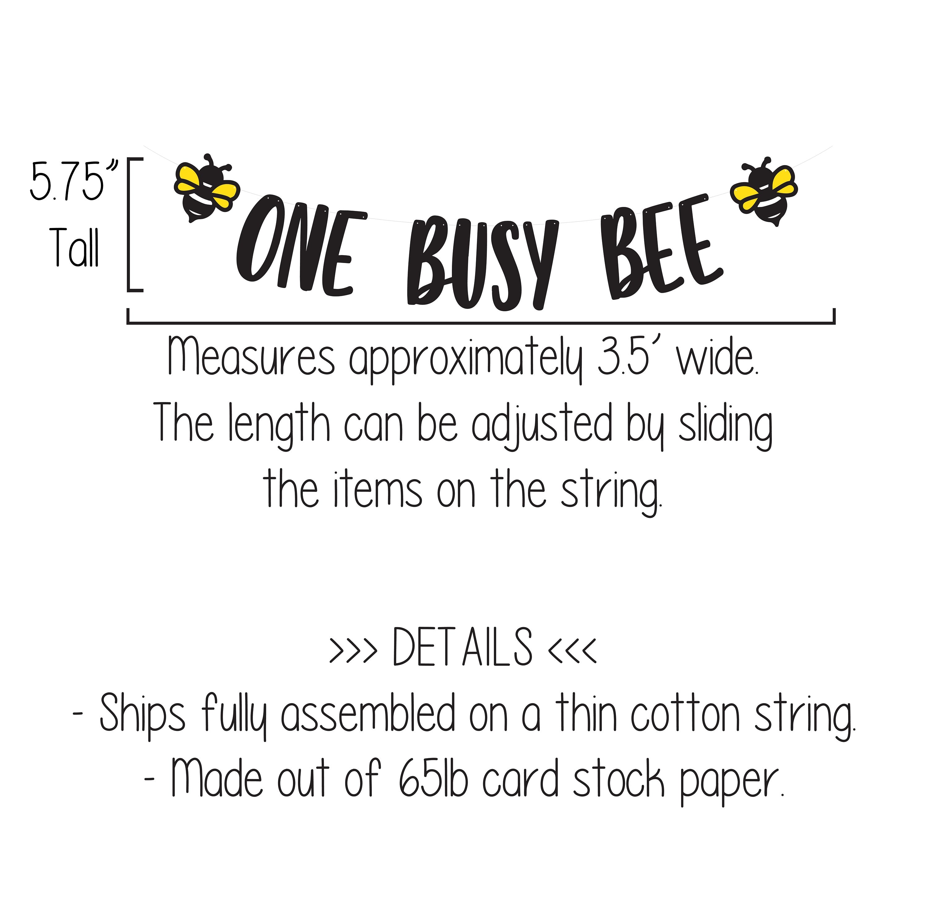 One Busy Bee, One Busy Bee Banner, One Busy Bee Decorations, Bee Birthday, Bee 1st Birthday, Bee First Birthday, Bee Decorations