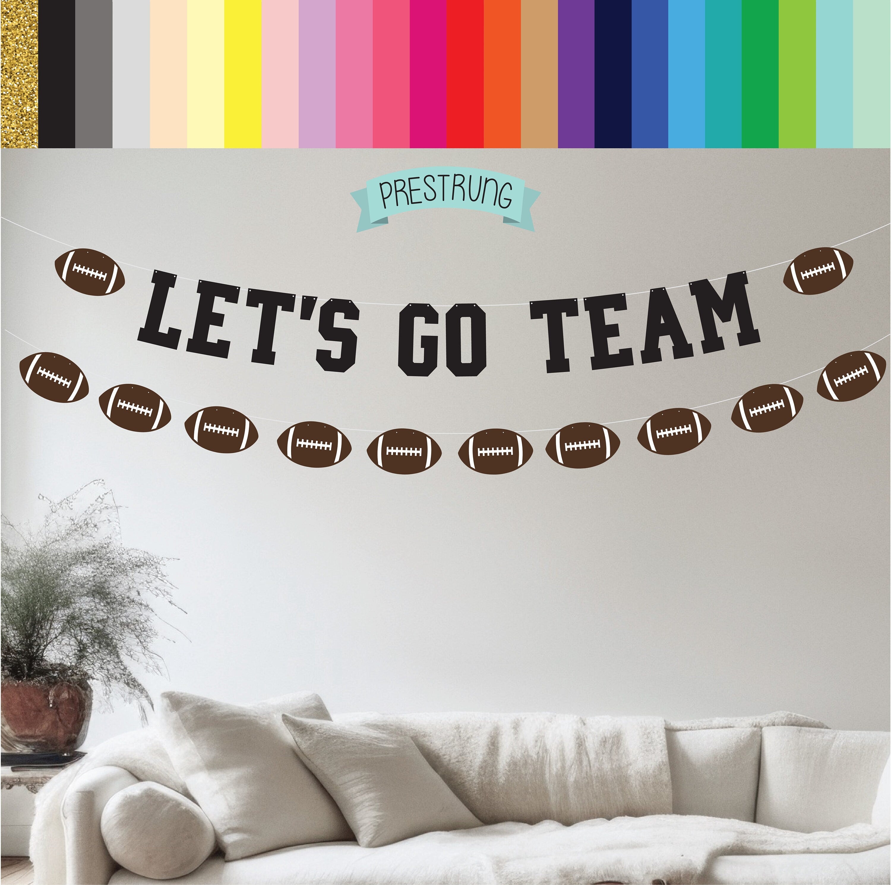 Let&#39;s Go Team, Let&#39;s Go Team Banner, Let&#39;s Go Team Decorations, Custom Let&#39;s Go Team Banner, Let&#39;s Go Team Decorations, Football Banner