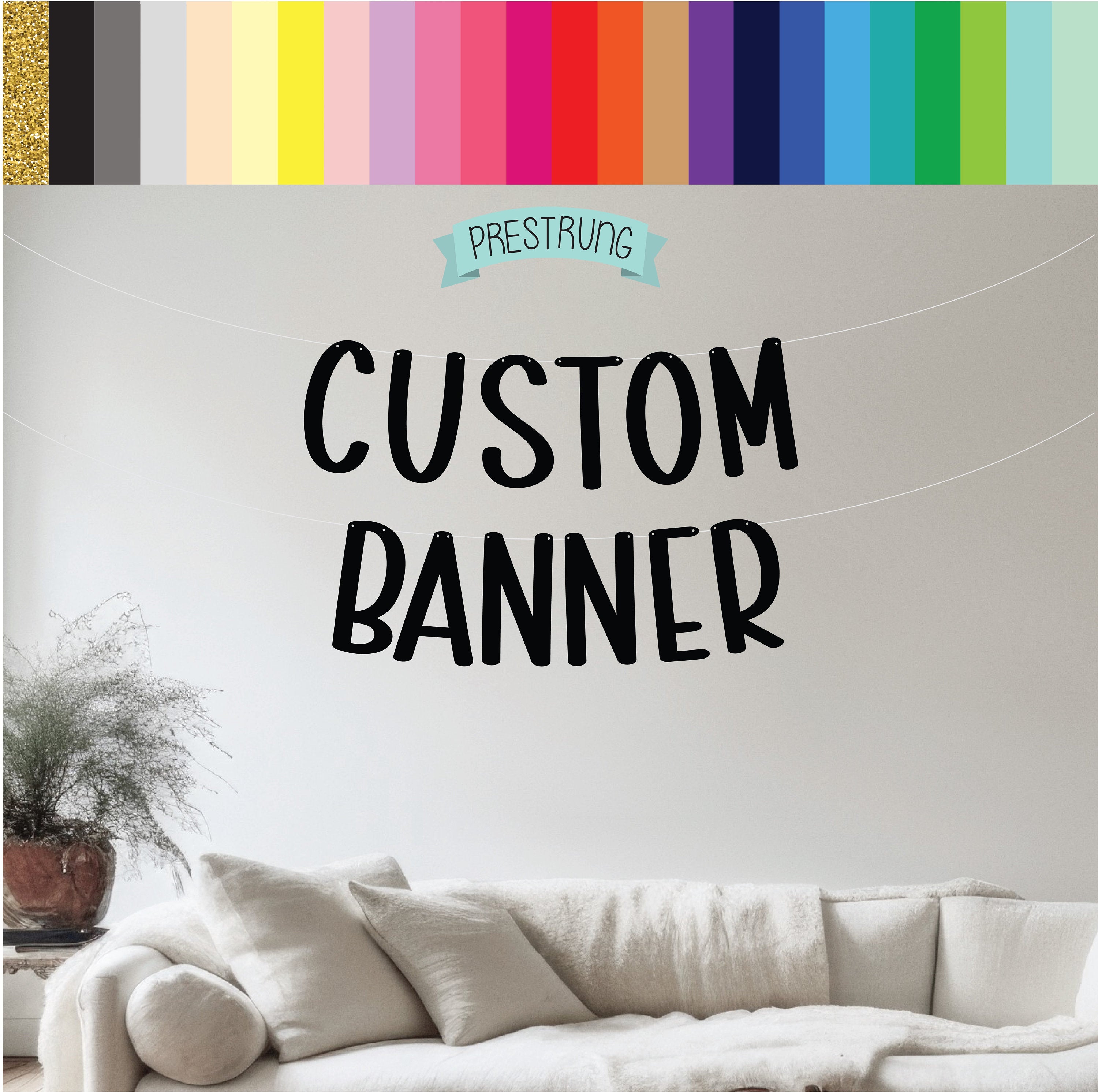 Custom Black Banner, Black Banner, Black Decorations, Black Party, Black Birthday Banner, Custom Banner, Personalized Black Banner