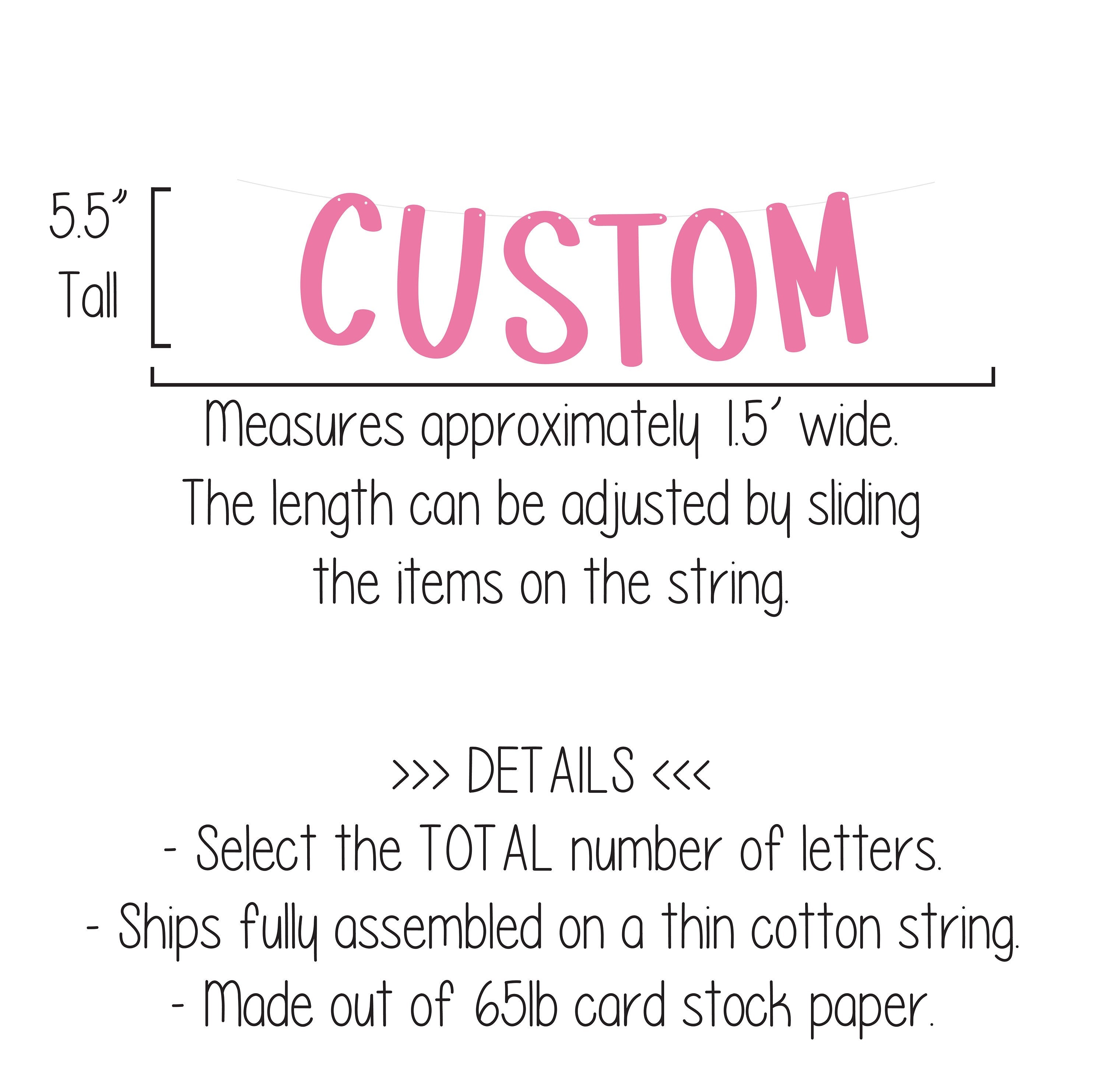 Custom Pink Banner, Pink Banner, Pink Decorations, Pink Party, Custom Banner, Personalized Pink Banner