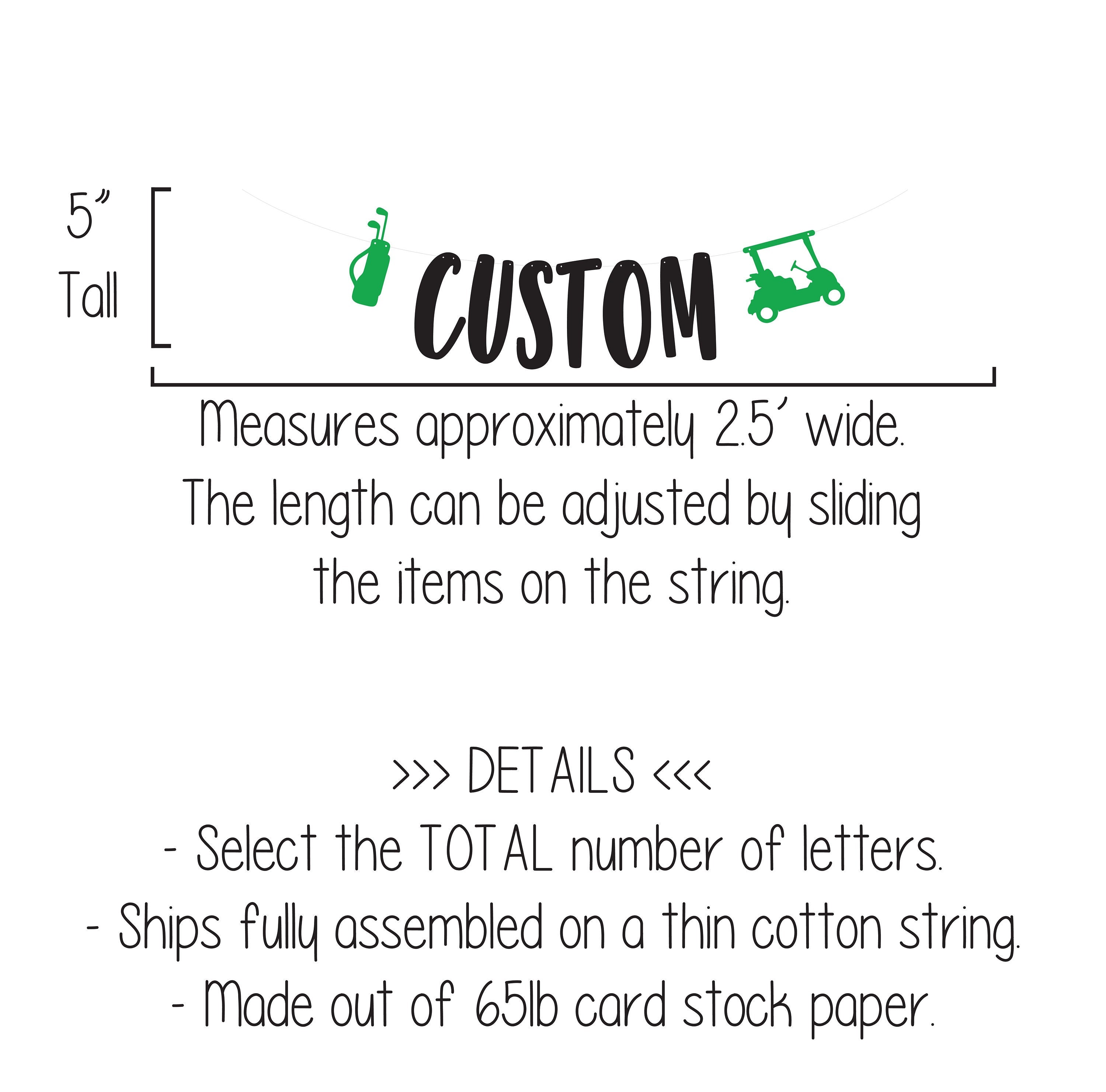 Let&#39;s ParTee, Let&#39;s Par Tee Banner, Golf Decorations, Golf Birthday Decorations, Golf Party, Golf Birthday Party, Gold Golf Banner