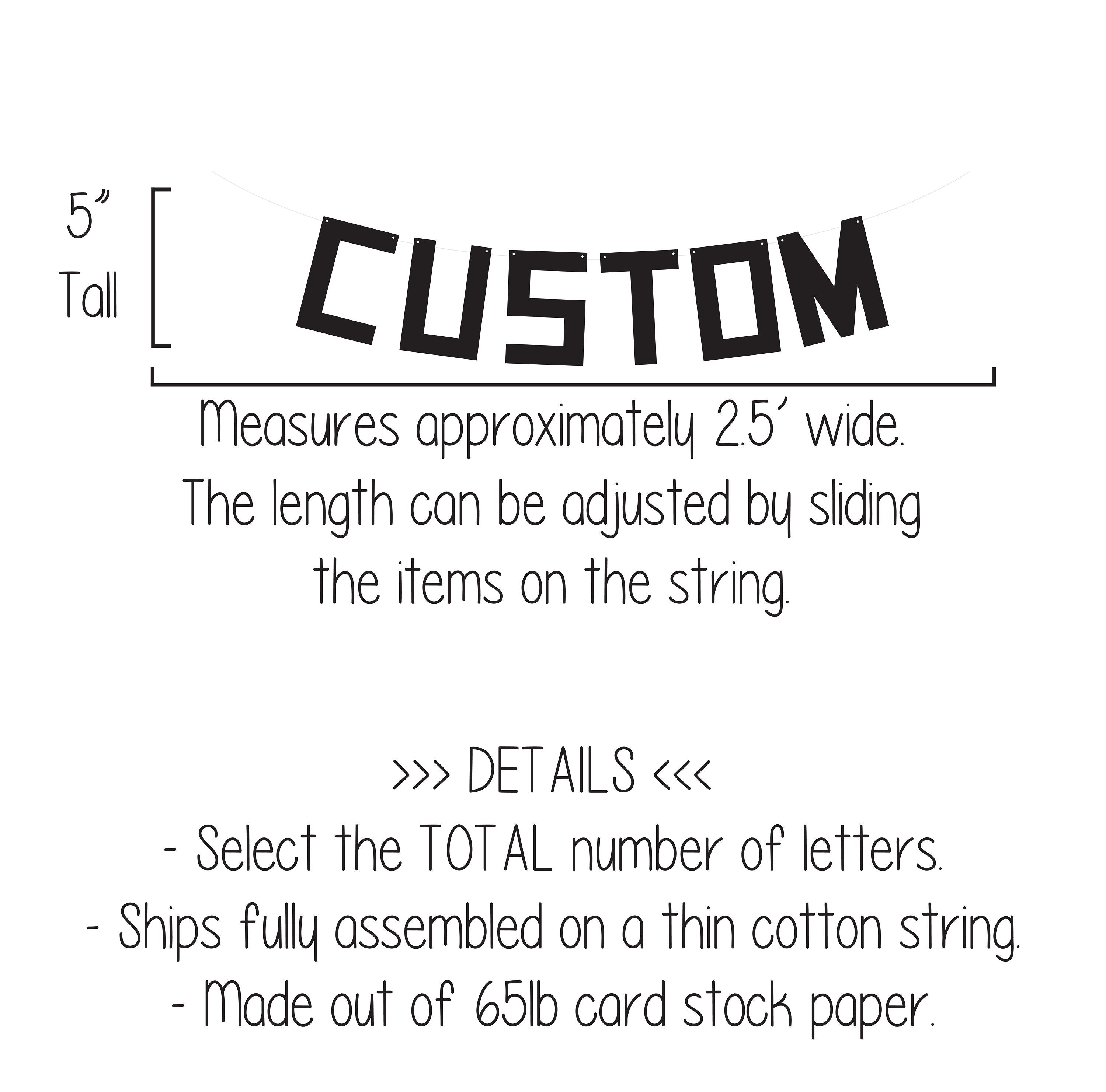 Custom Black Banner, Black Banner, Black Decorations, Black Party, Custom Banner, Personalized Black Banner