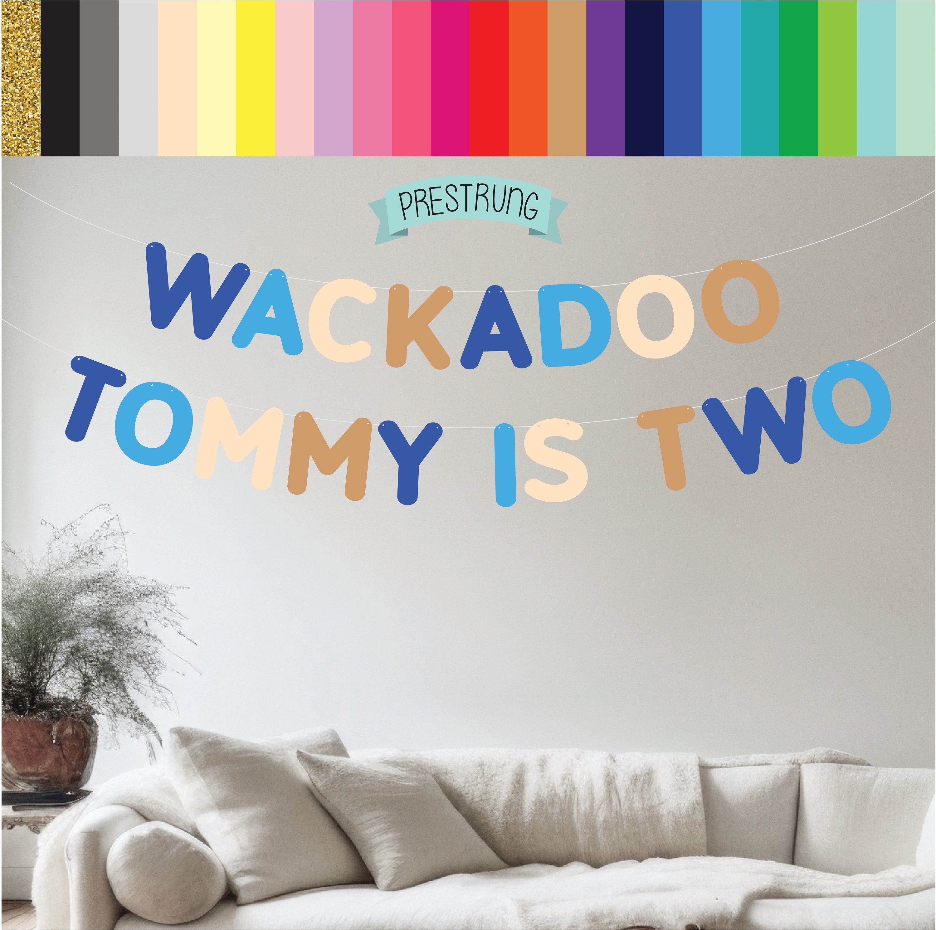 Wackadoo Name Is Two, Wackadoo I&#39;m Two, Wackadoo I&#39;m Two Banner, Wackadoo Decorations, Wackadoo I&#39;m Two Decorations, Two Wackadoo