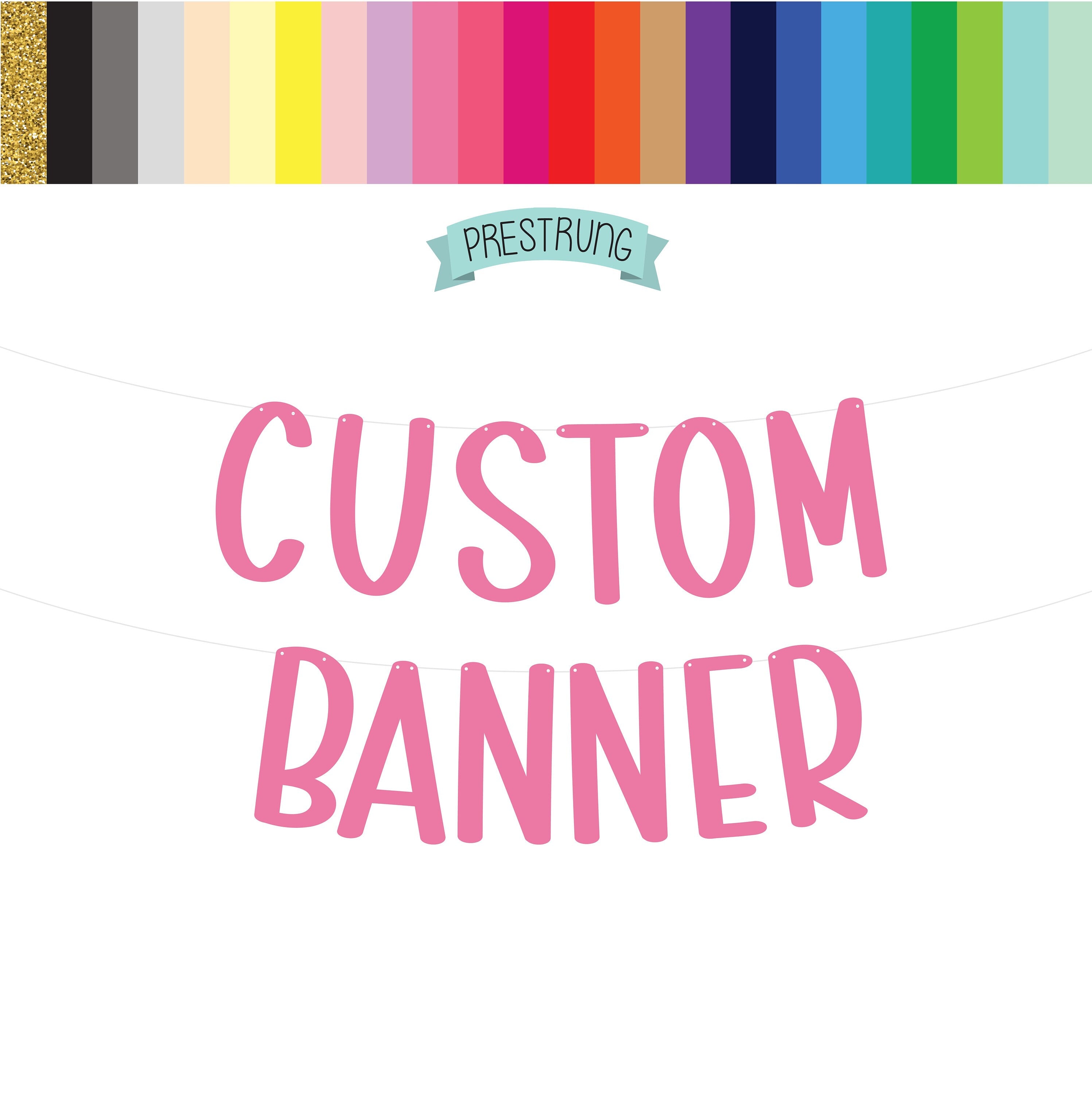 Custom Pink Banner, Pink Banner, Pink Decorations, Pink Party, Custom Banner, Personalized Pink Banner