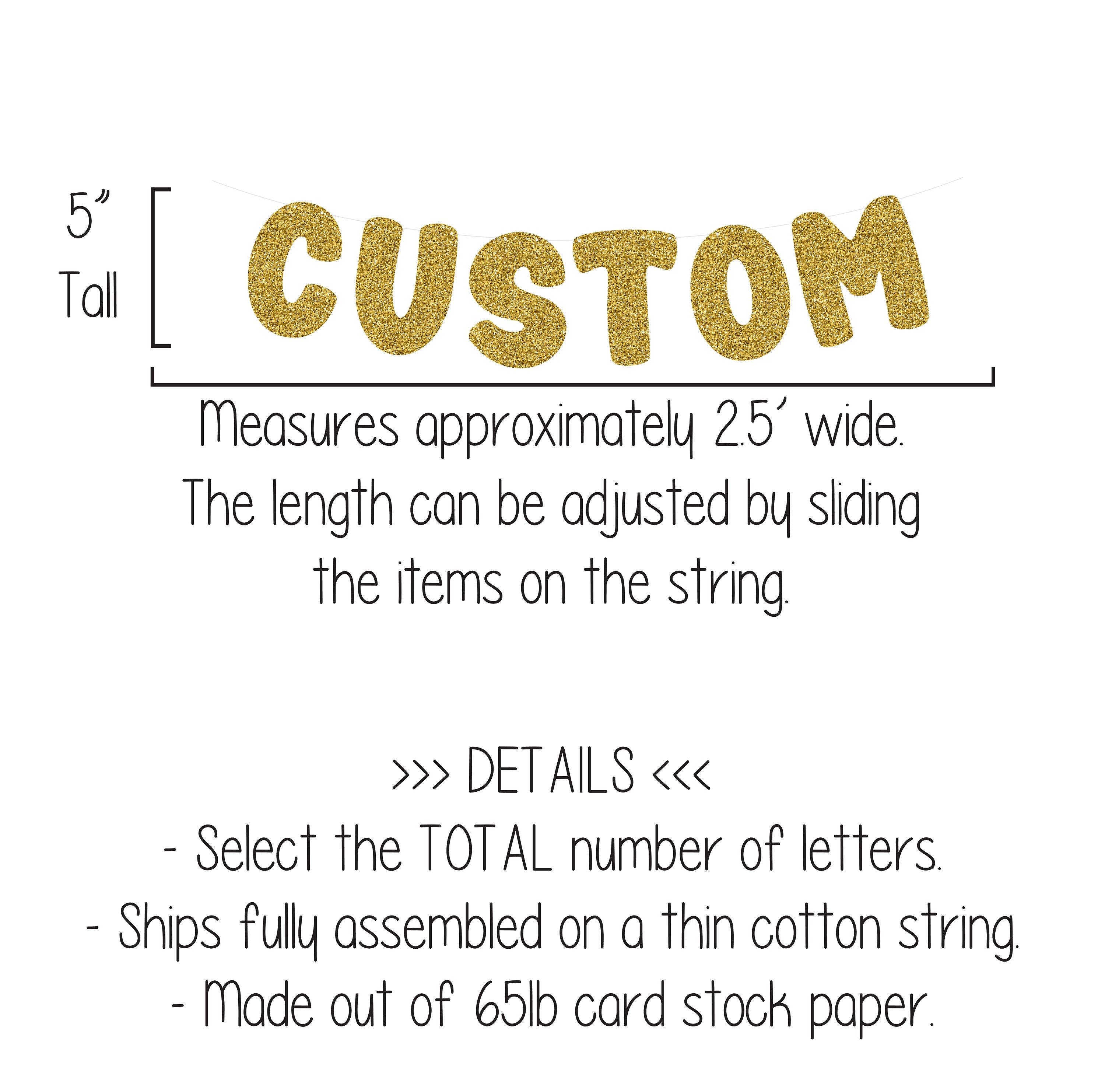 Custom Gold Banner, Gold Banner, Gold Decorations, Gold Party, Custom Banner, Personalized Gold Banner