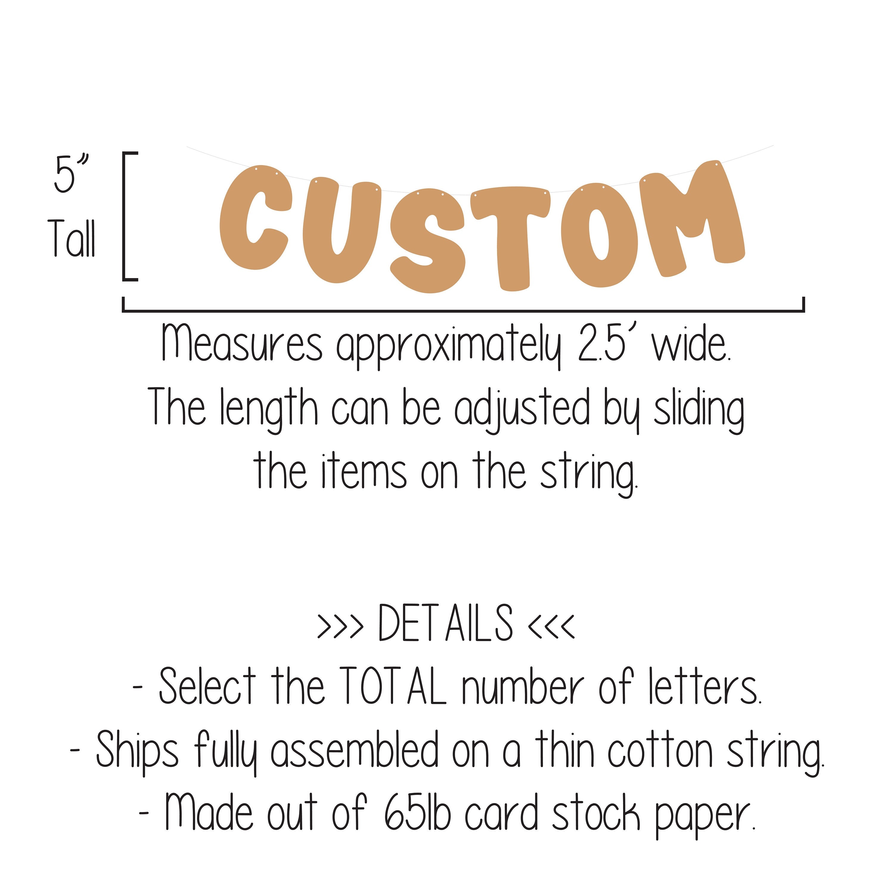 Custom Kraft Banner, Kraft Banner, Kraft Decorations, Kraft Party, Custom Banner, Personalized Kraft Banner