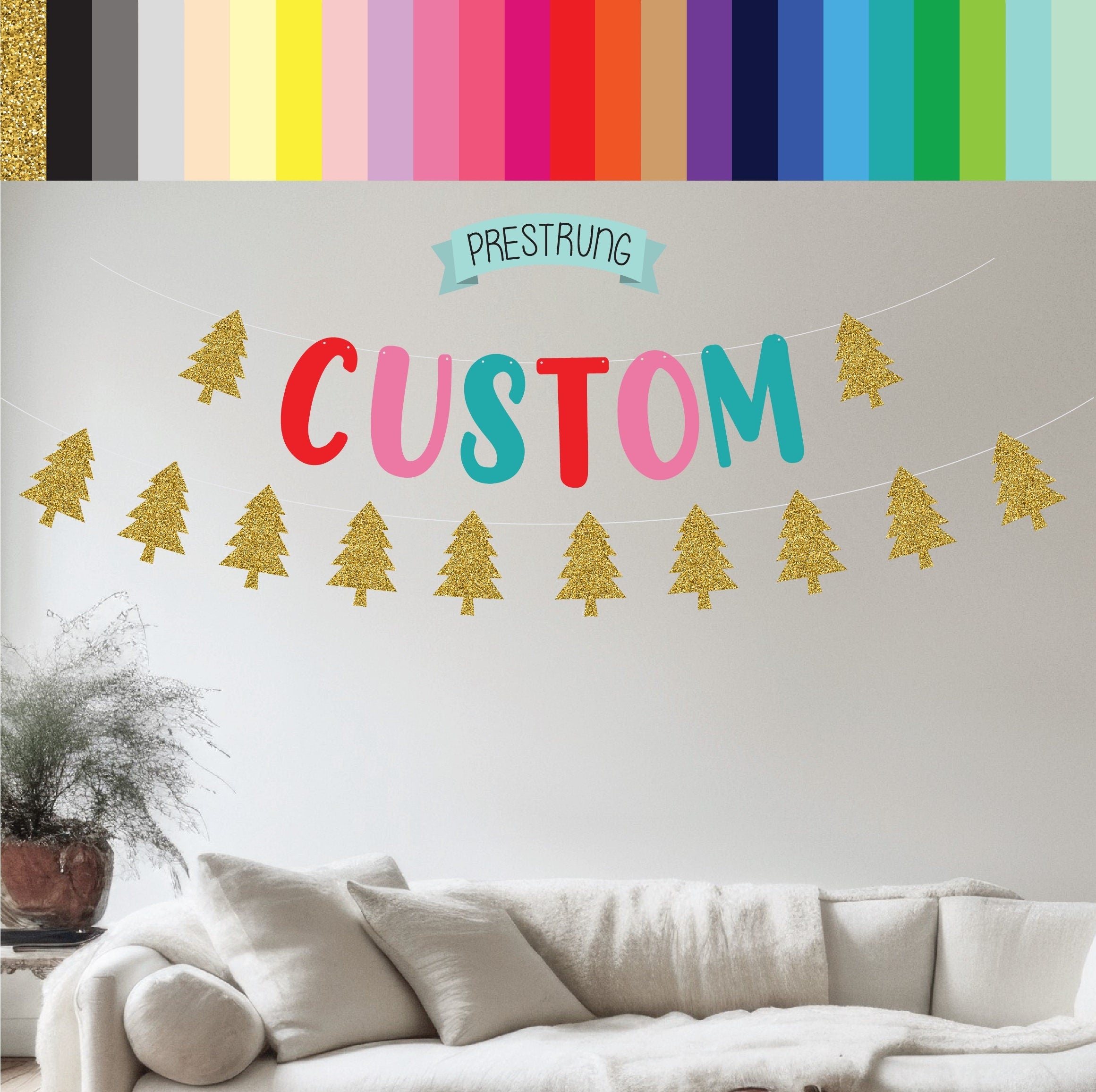 Custom Christmas Banner, Pink Christmas, Custom Holiday Banner, Custom Gingerbread Banner, Custom Candy Banner, Christmas Decorations