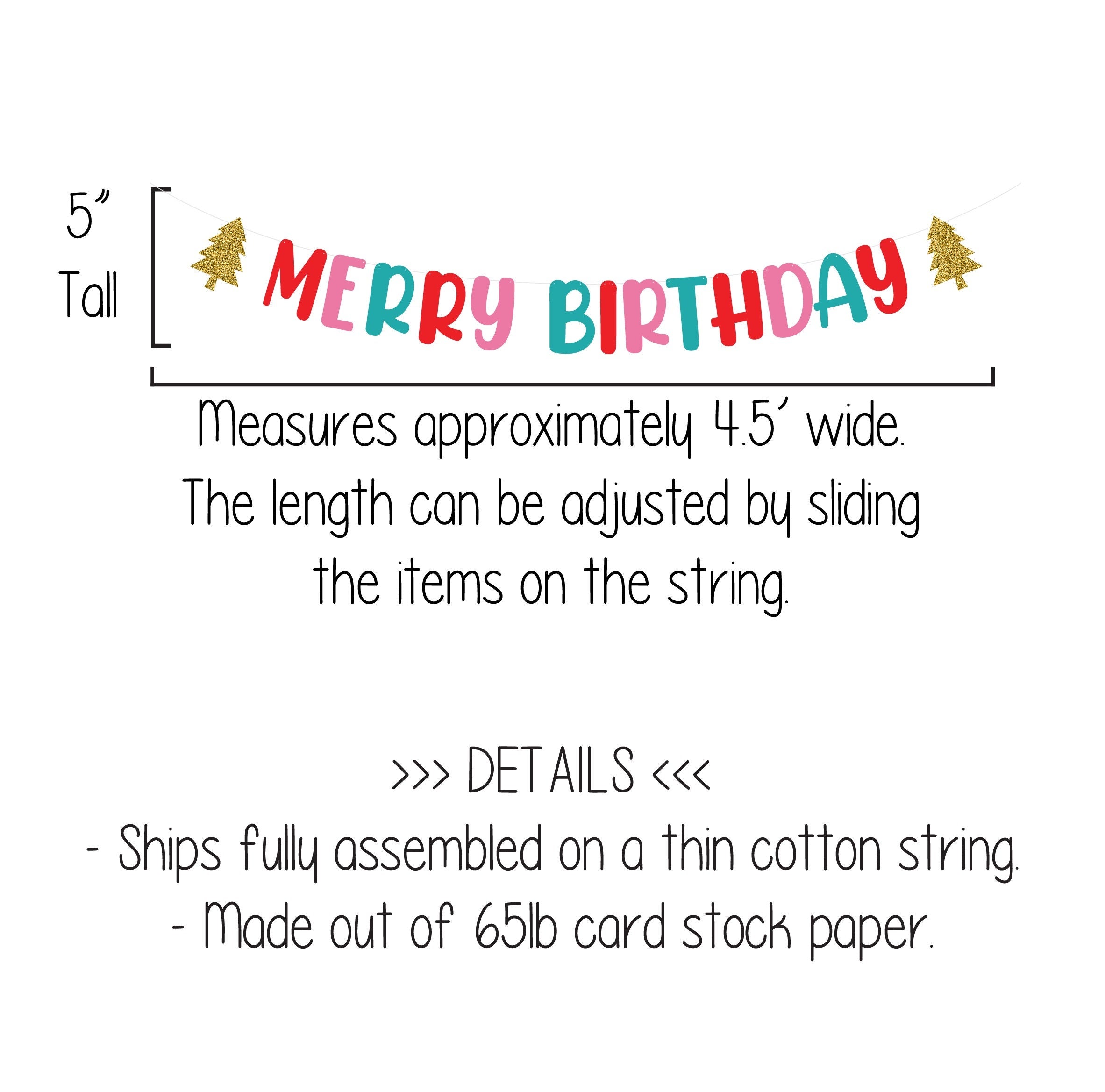 Merry Birthday Banner, Christmas Birthday Decorations, December Birthday Ideas, Merry Birthday, Christmas Birthday Banner