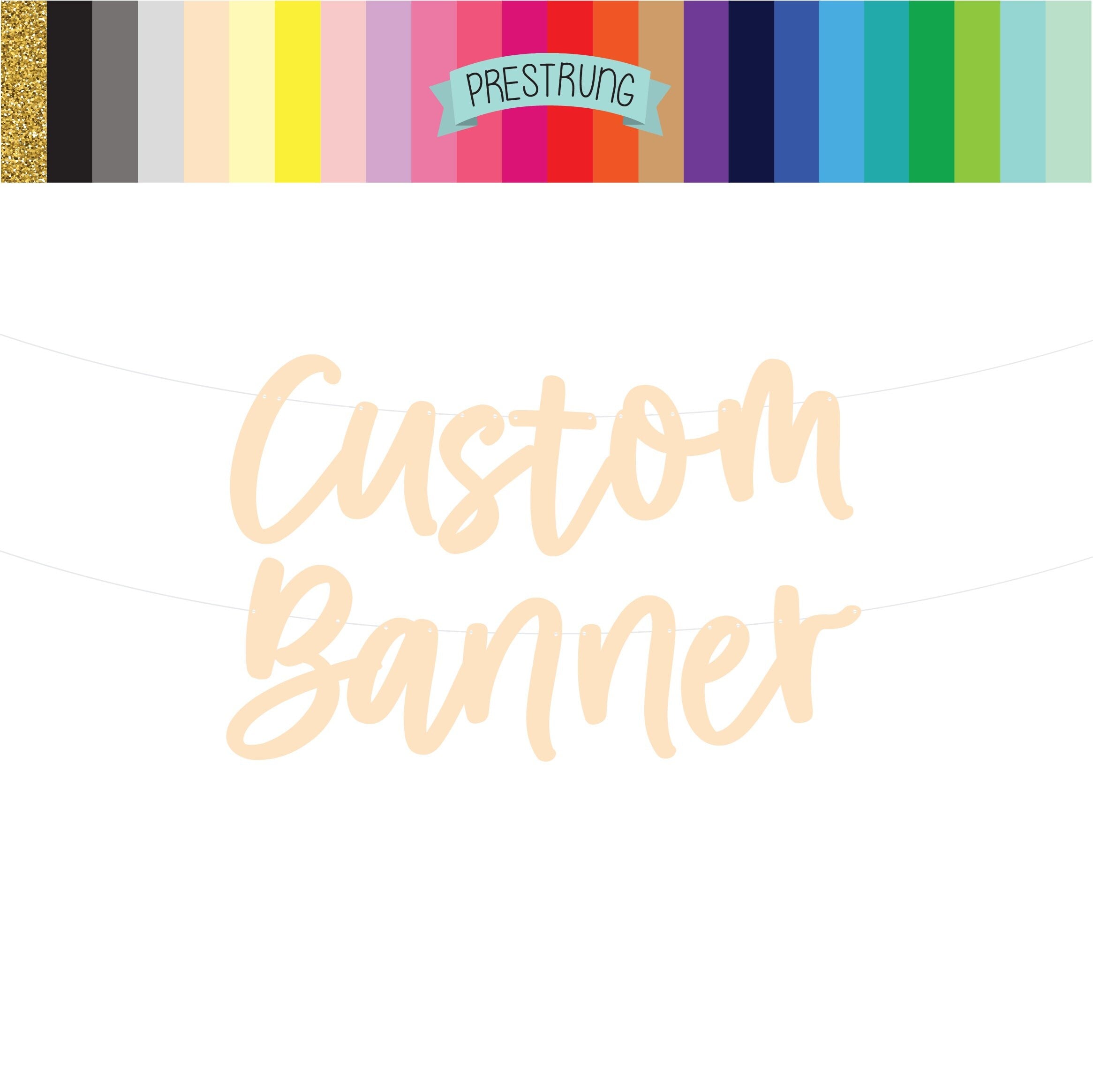 Custom Beige Banner, Custom Banner, Customizable Banner, Personalized Banner, Beige Decorations, Beige Party, Beige Banner