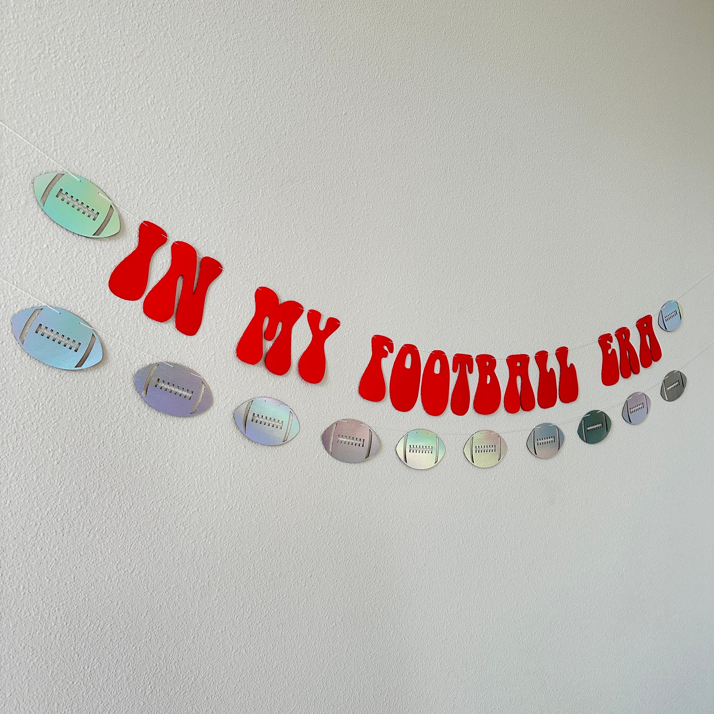 In My Football Era, Football Decorations, Football Banner, Trendy Football Decorations, Super Decorations