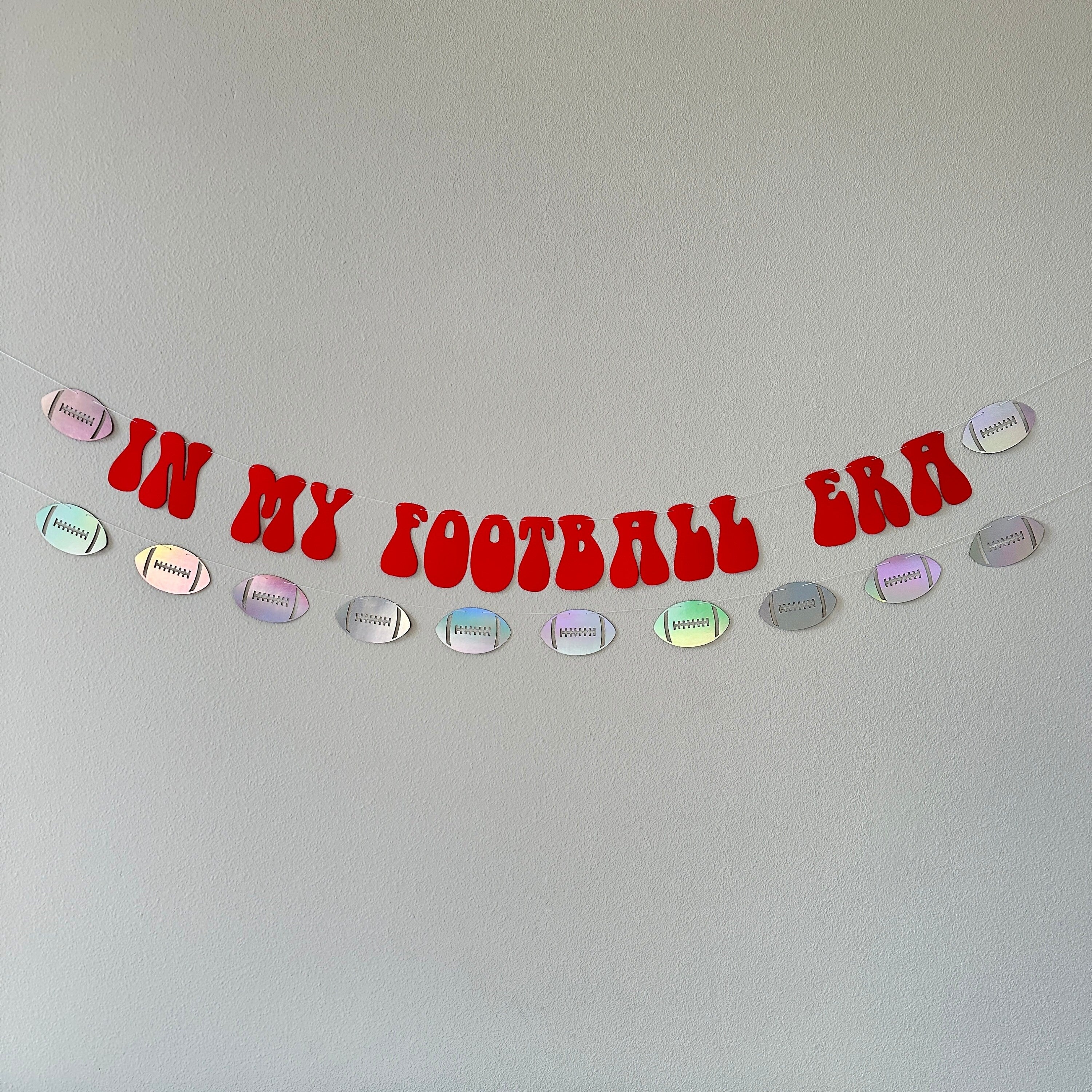 In My Football Era, Football Decorations, Football Banner, Trendy Football Decorations, Super Decorations