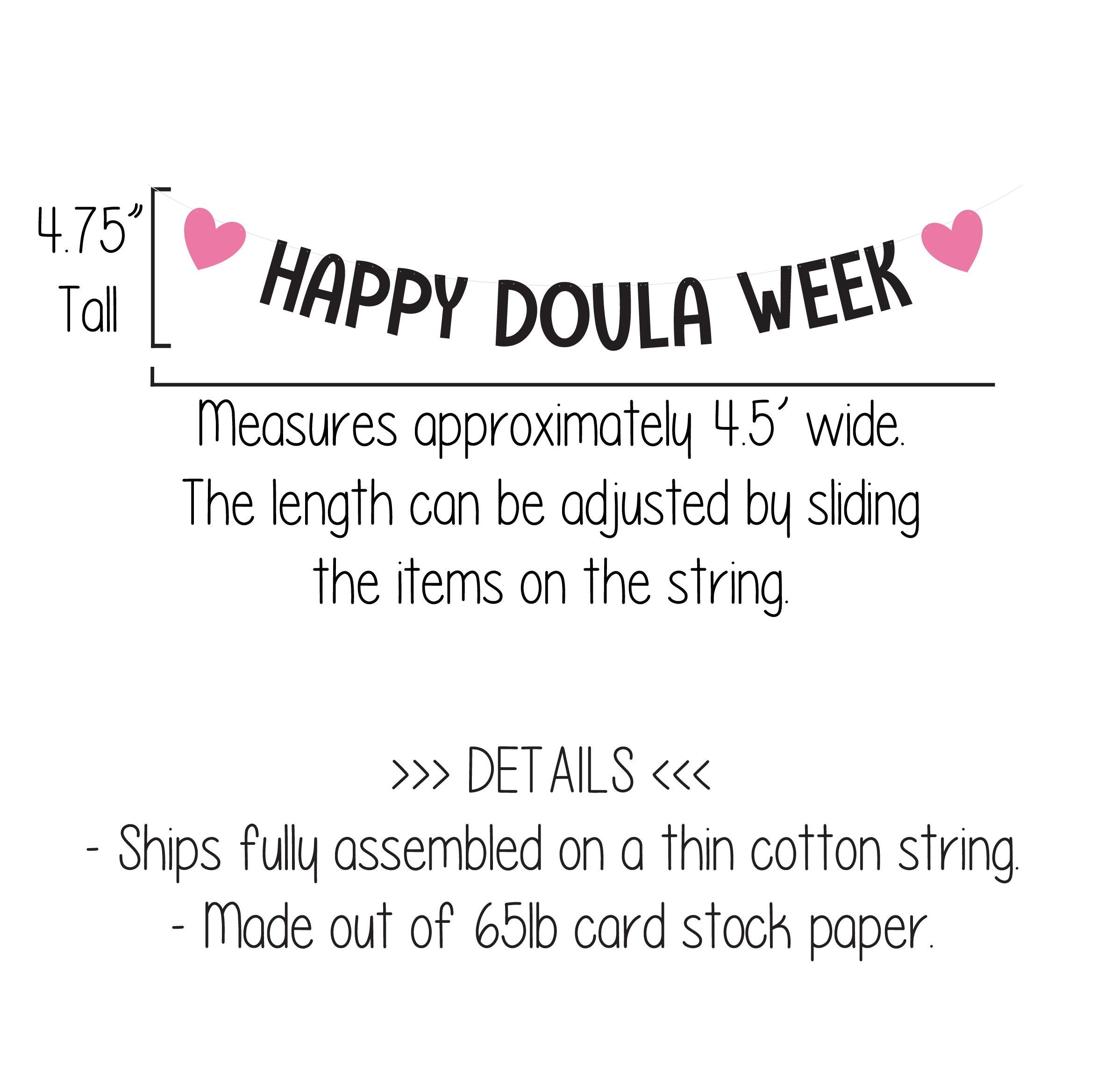 Happy Doula Week, World Doula Week, Doula Decorations, Thank You Doulas