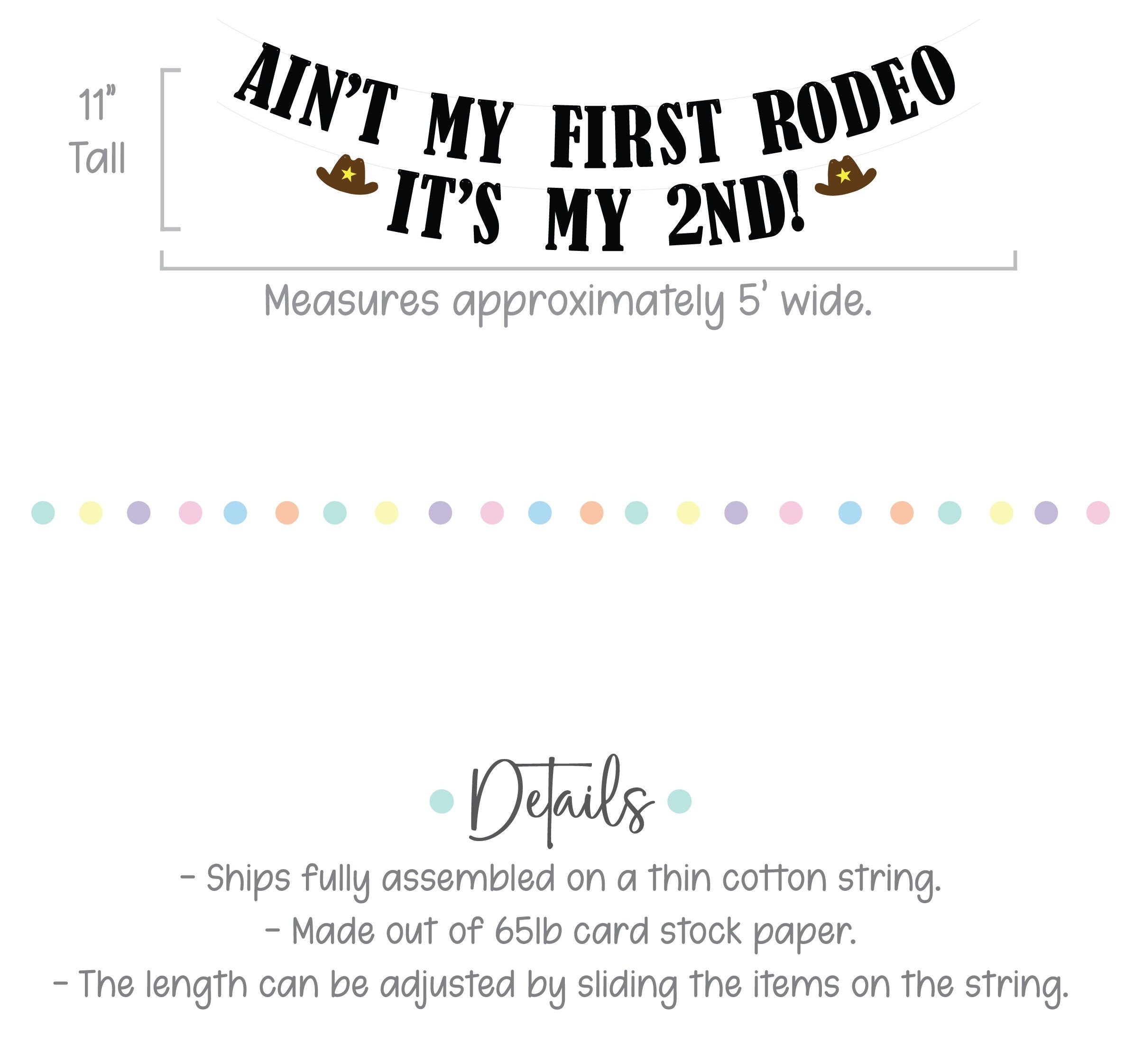 Ain&#39;t My First Rodeo It&#39;s my 2nd, 2nd Birthday Ideas, 2nd Birthday Decorations, Second Birthday Ideas, Second Birthday Decorations