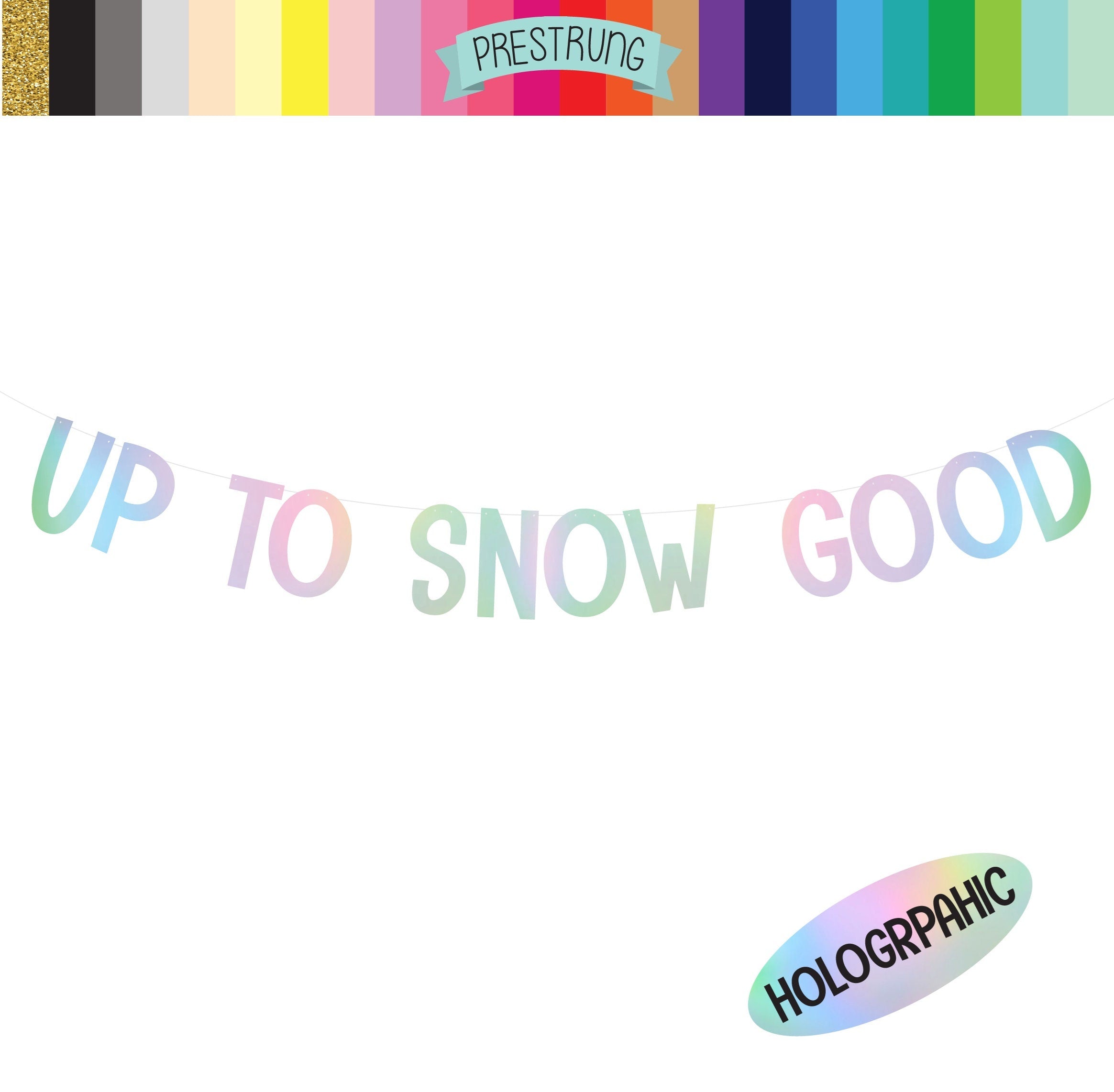 Up To Snow Good, Up To Snow Good Decorations, Up To Snow Good Banner, Winter Bachelorette, Up To No Good Decorations