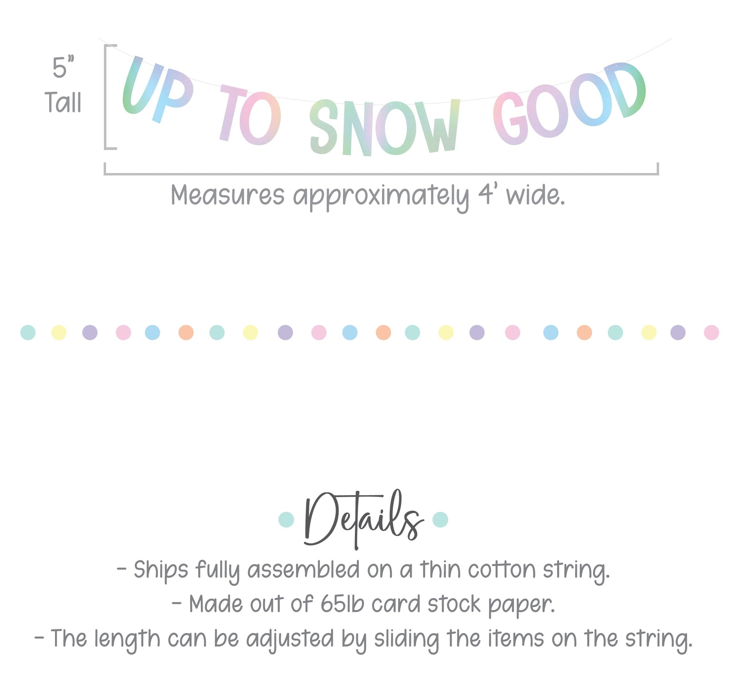 Up To Snow Good, Up To Snow Good Decorations, Up To Snow Good Banner, Winter Bachelorette, Up To No Good Decorations