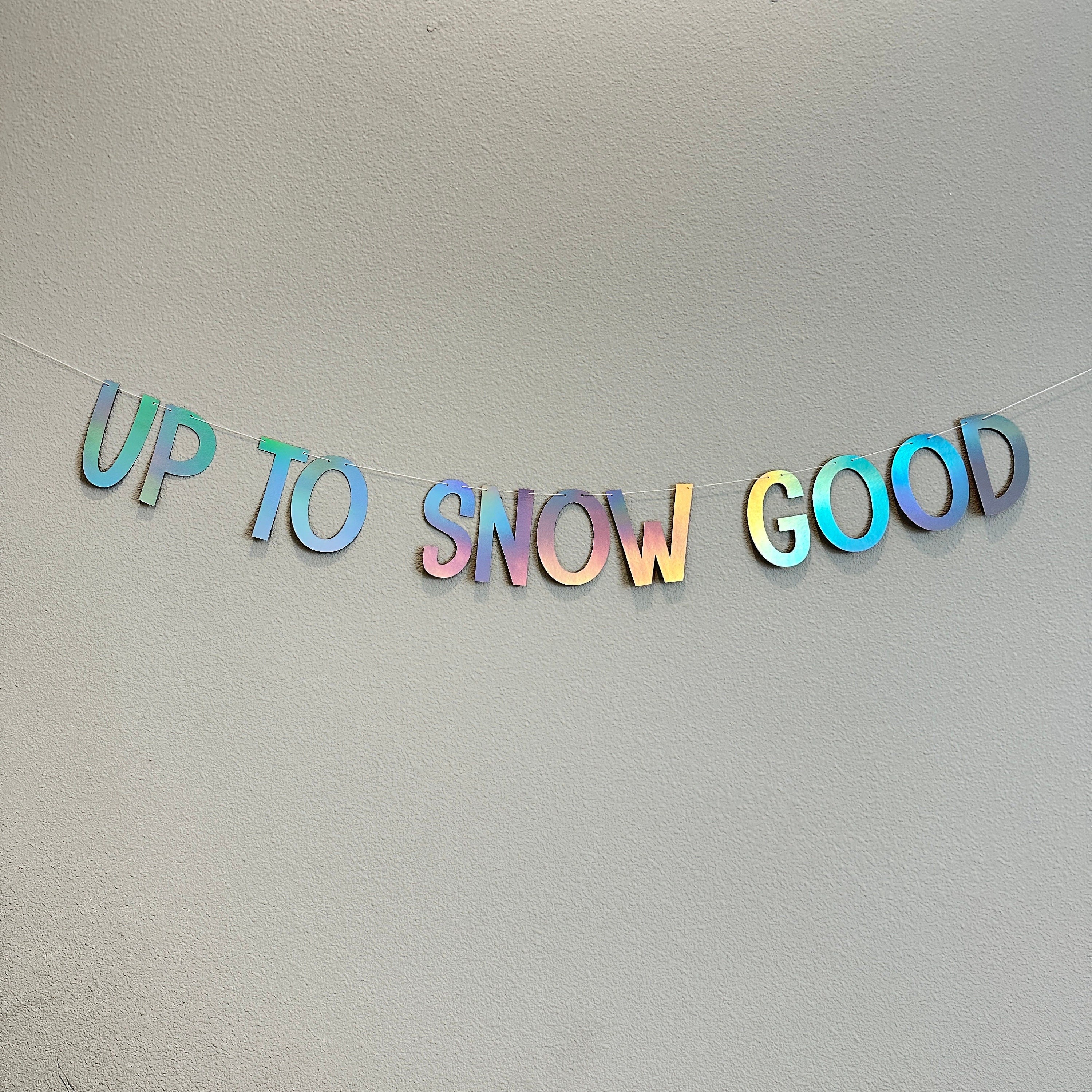 Up To Snow Good, Up To Snow Good Decorations, Up To Snow Good Banner, Winter Bachelorette, Up To No Good Decorations