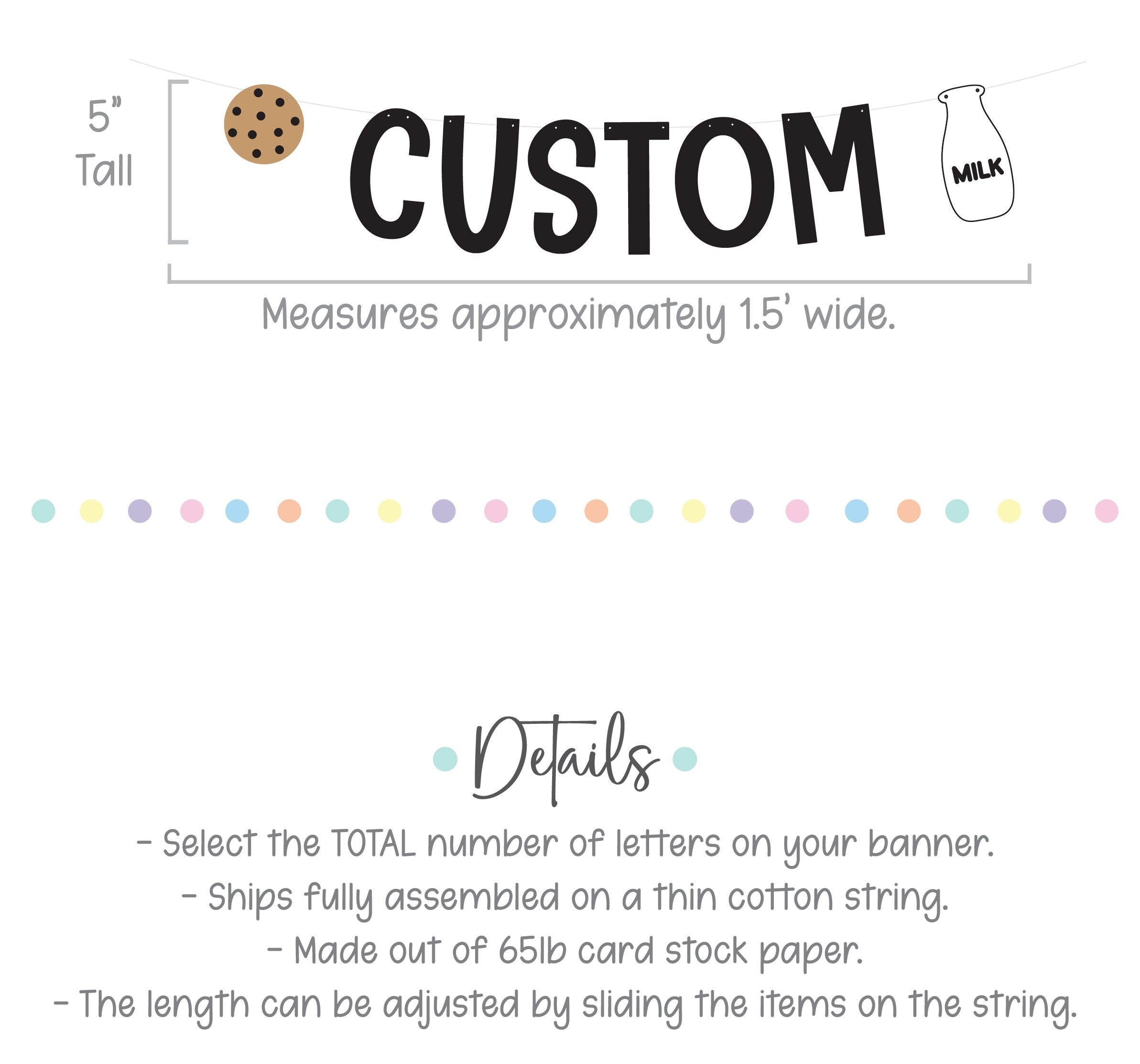 One Sweet Year, One Sweet Year Banner, First Birthday Banner, Cookie Party Decorations, Cookies and Milk Decorations, 1st Birthday Ideas