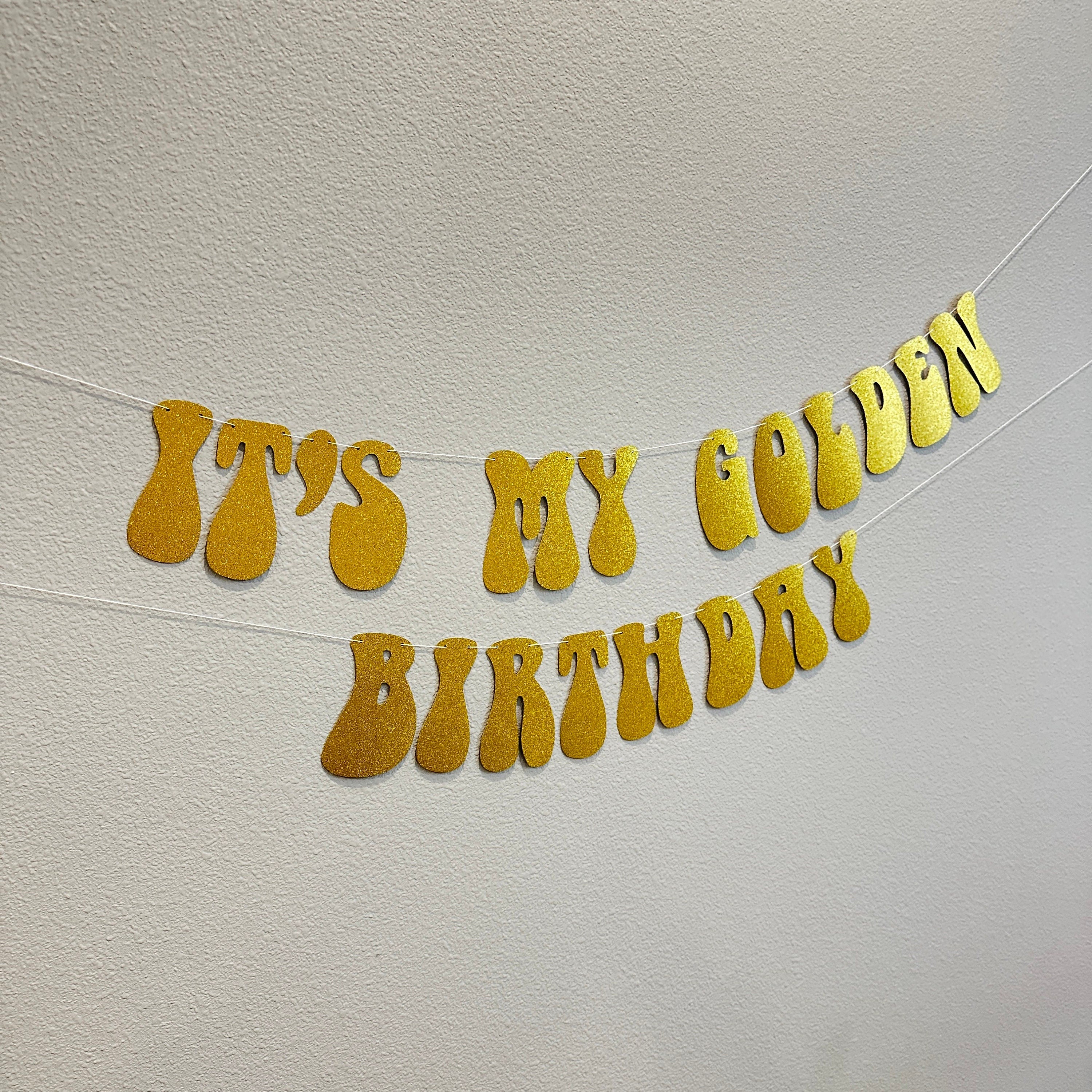 It&#39;s My Golden Birthday, Golden Birthday Party, Golden Birthday Decorations, It&#39;s My Golden Birthday Decorations, Gold Glitter Decorations