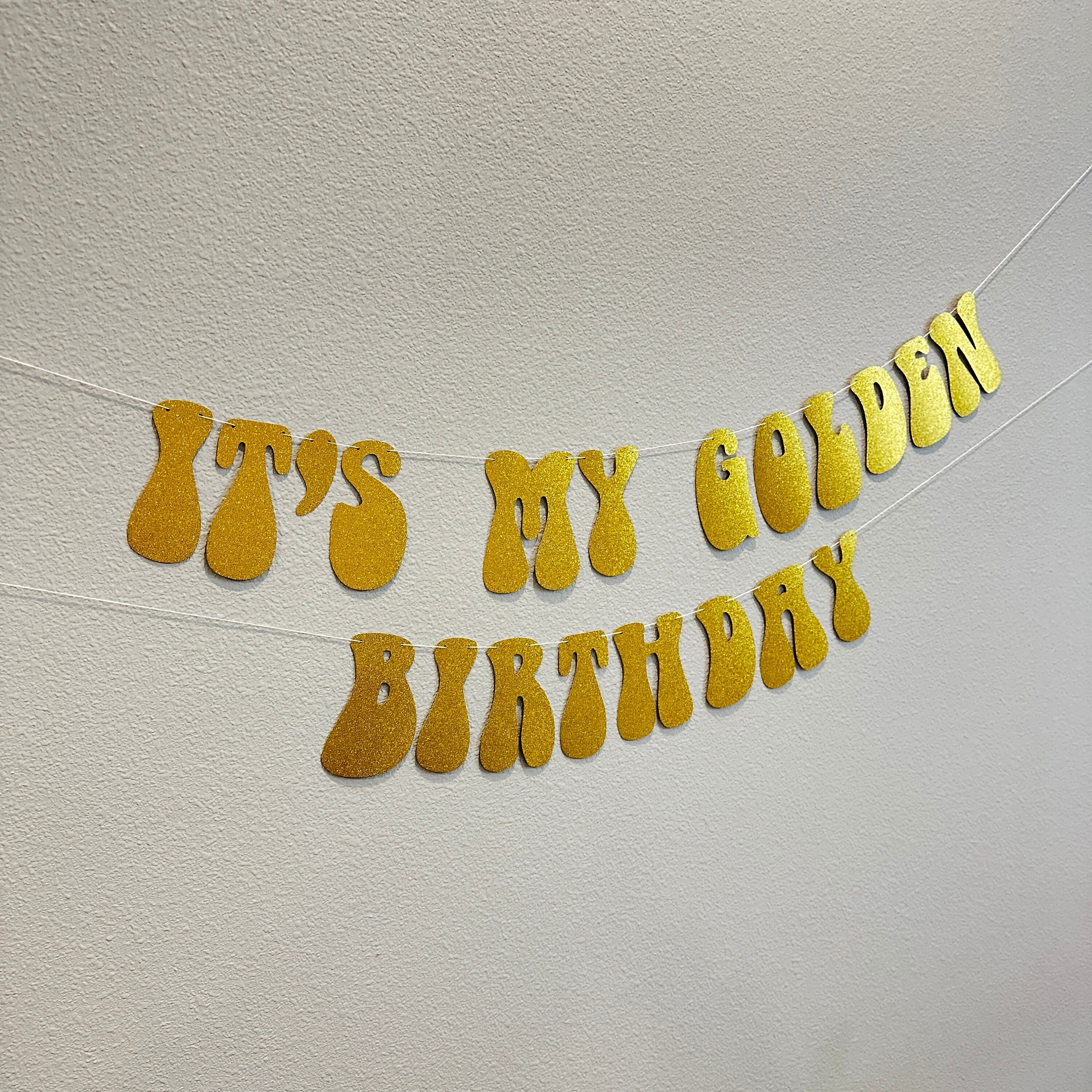 It&#39;s My Golden Birthday, Golden Birthday Party, Golden Birthday Decorations, It&#39;s My Golden Birthday Decorations, Gold Glitter Decorations